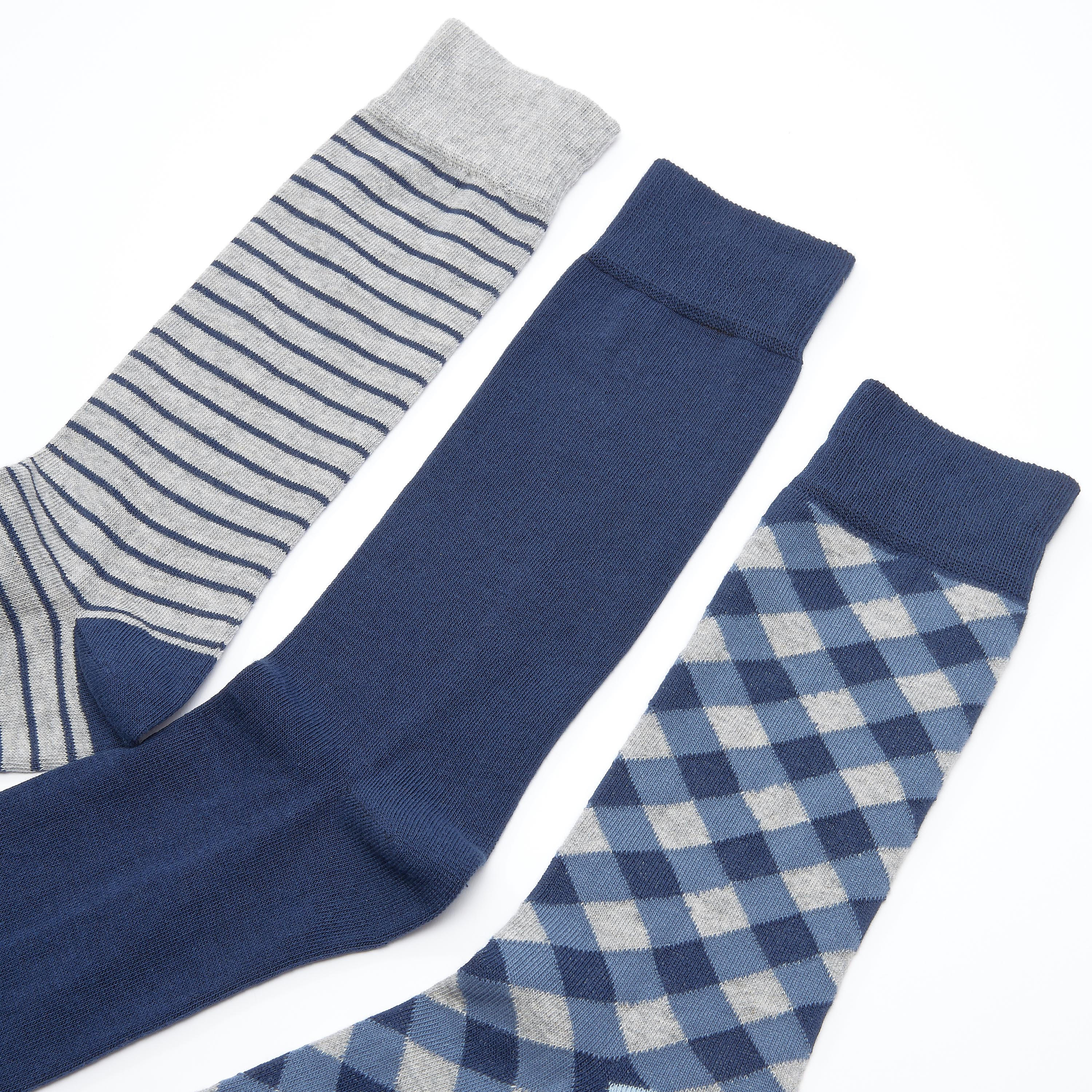 جوارب متوسطة الطول متنوعة - طقم من 3 أزواج-men-socks-image-2