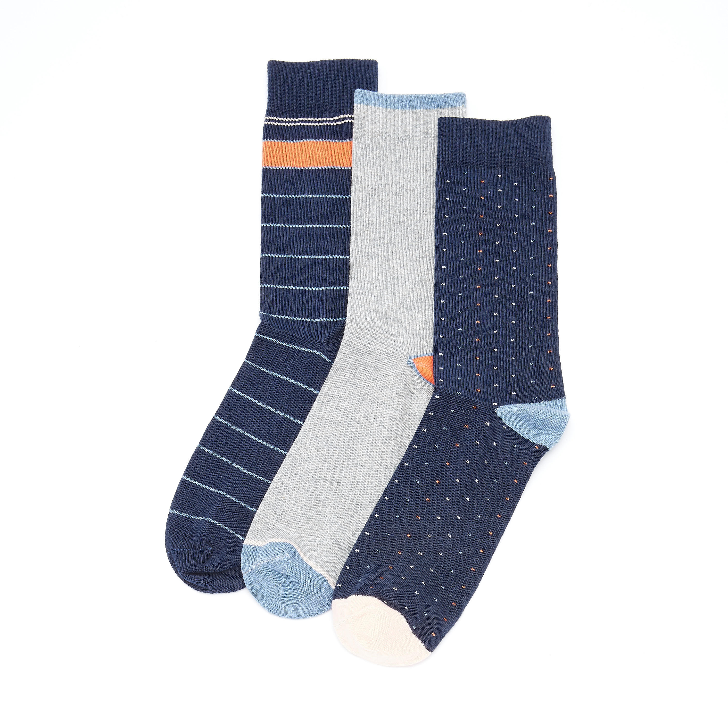 Set of 3 - Assorted Crew Length Socks-men-socks-image-1