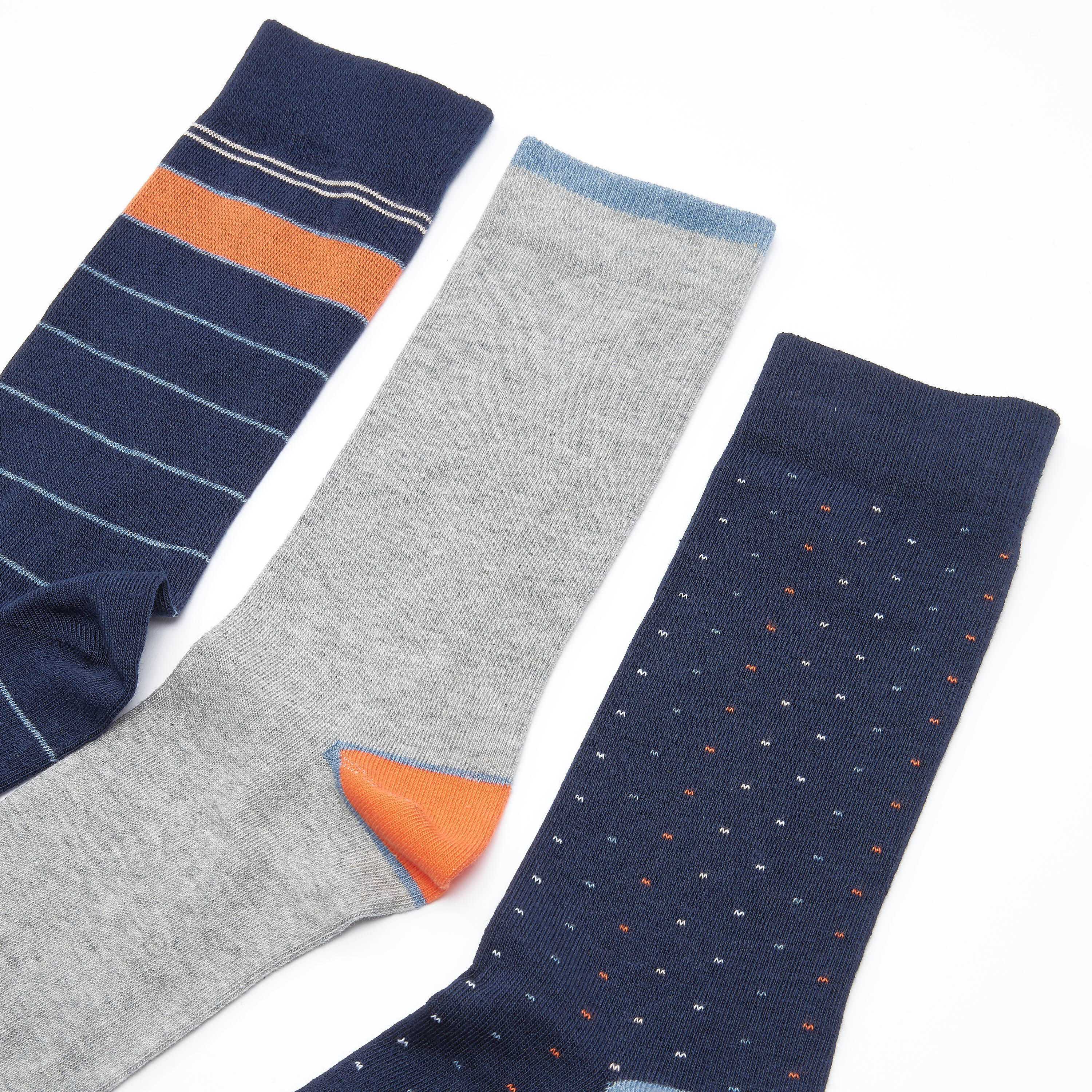 Set of 3 - Assorted Crew Length Socks-men-socks-image-2