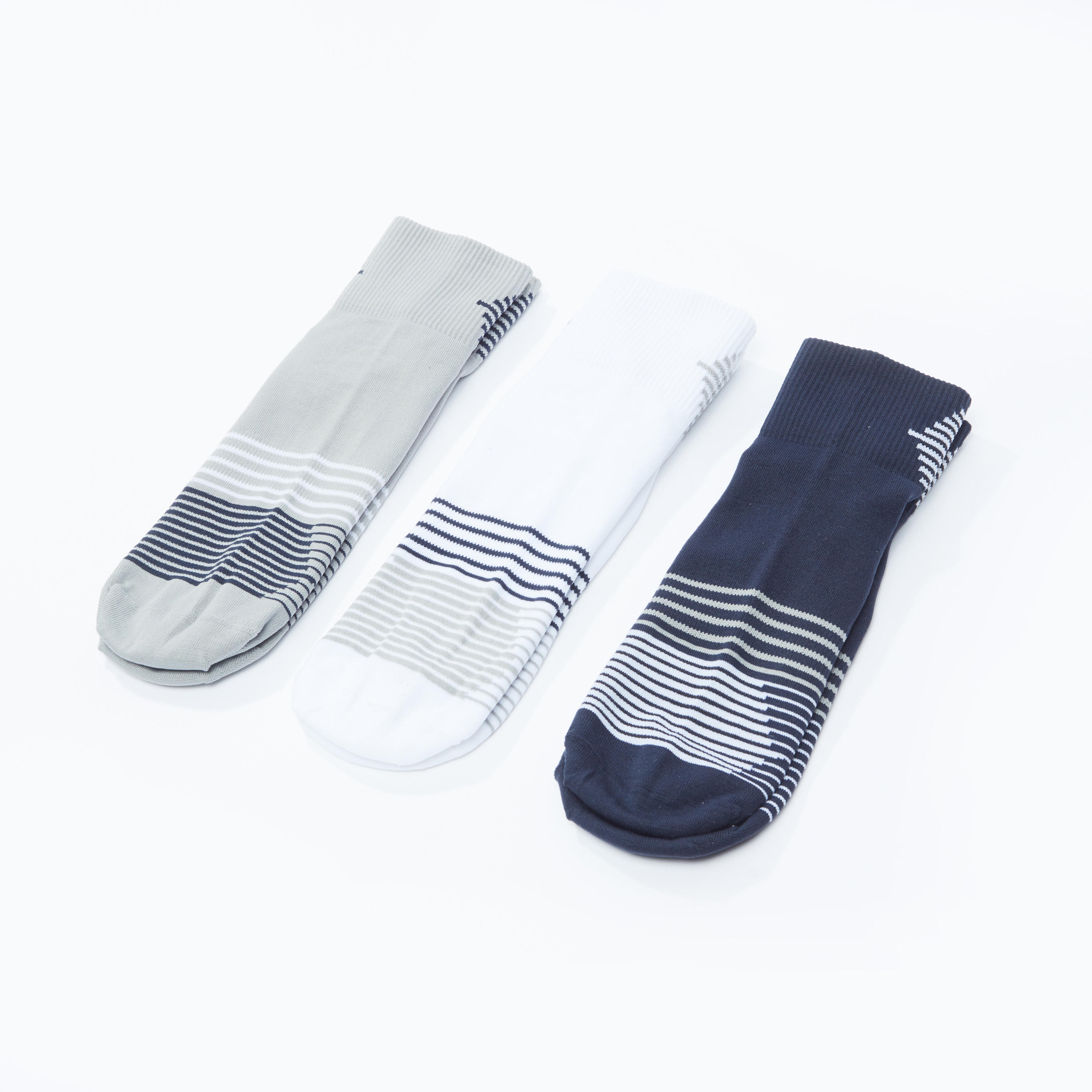 جوارب مقلّمة بطول الكاحل - طقم من 3 أزواج-men-socks-image-3