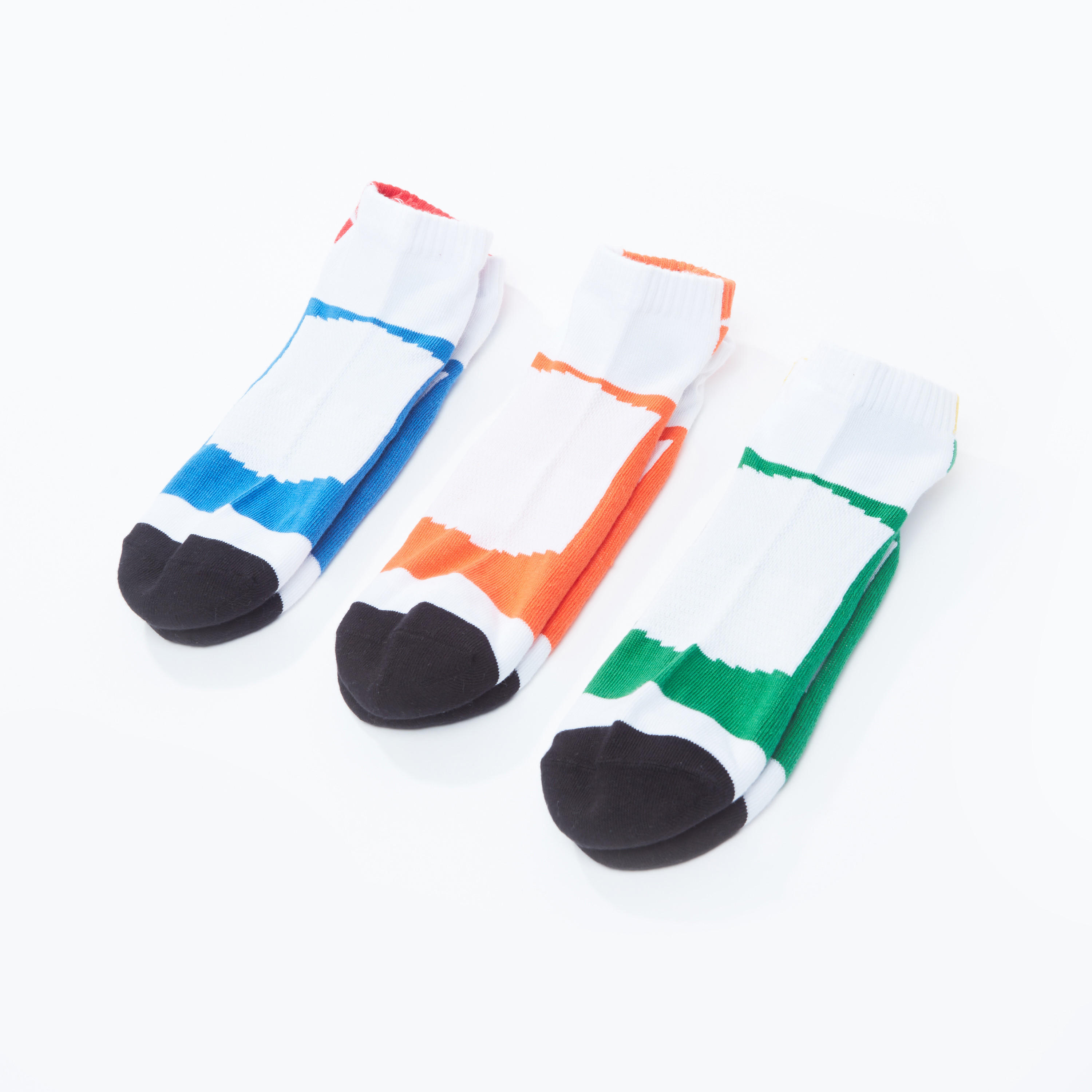 جوارب بطول الكاحل بطبعات - طقم من 3 أزواج-men-socks-image-1