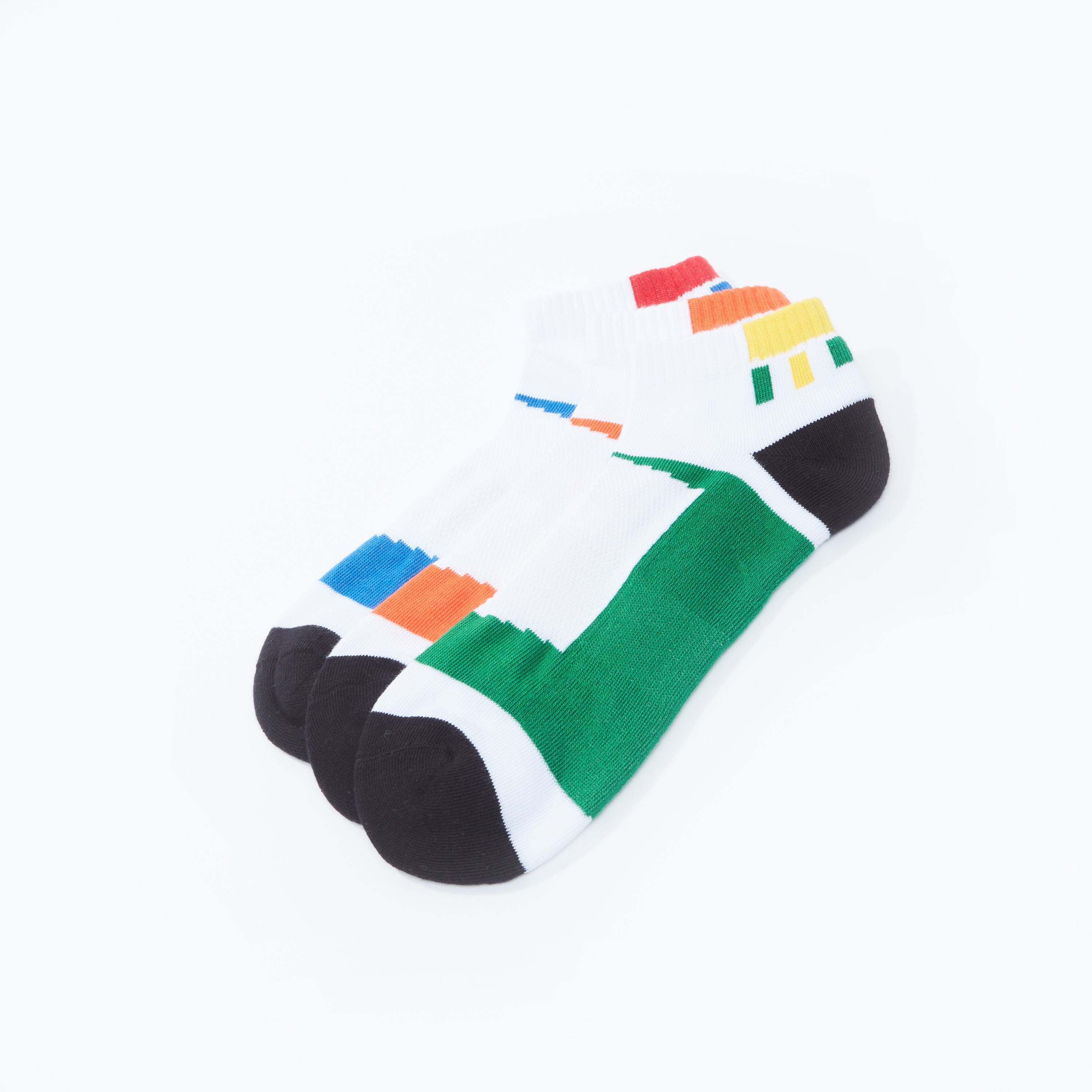 جوارب بطول الكاحل بطبعات - طقم من 3 أزواج-men-socks-image-2