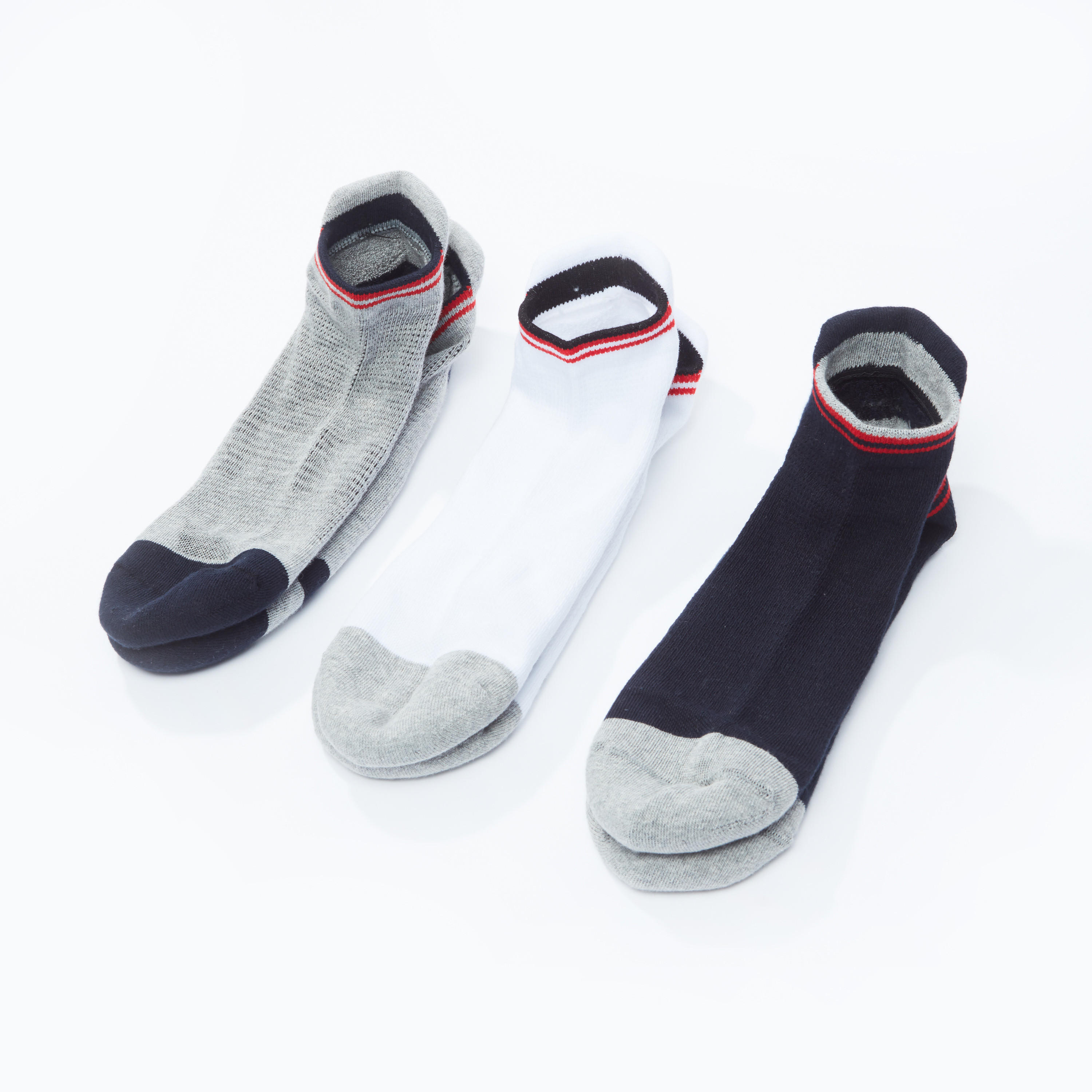 جوارب بطول الكاحل - طقم من 3 أزواج-men-socks-image-1