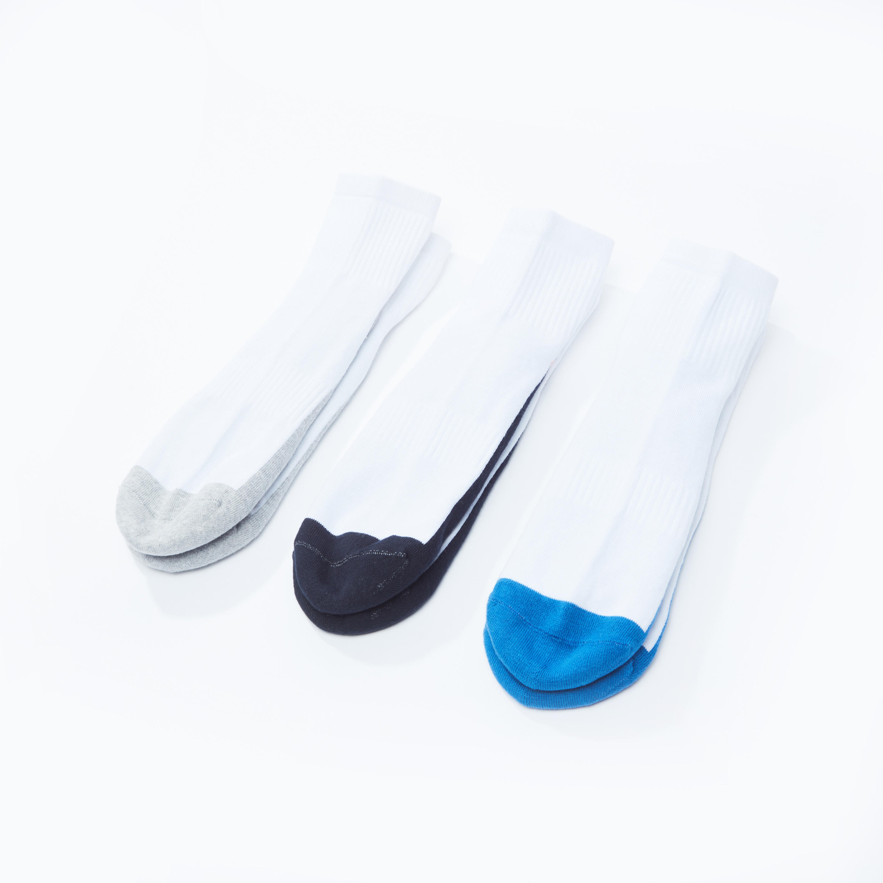 جوارب مقلّمة بطول الكاحل - طقم من 3 أزواج-men-socks-image-1