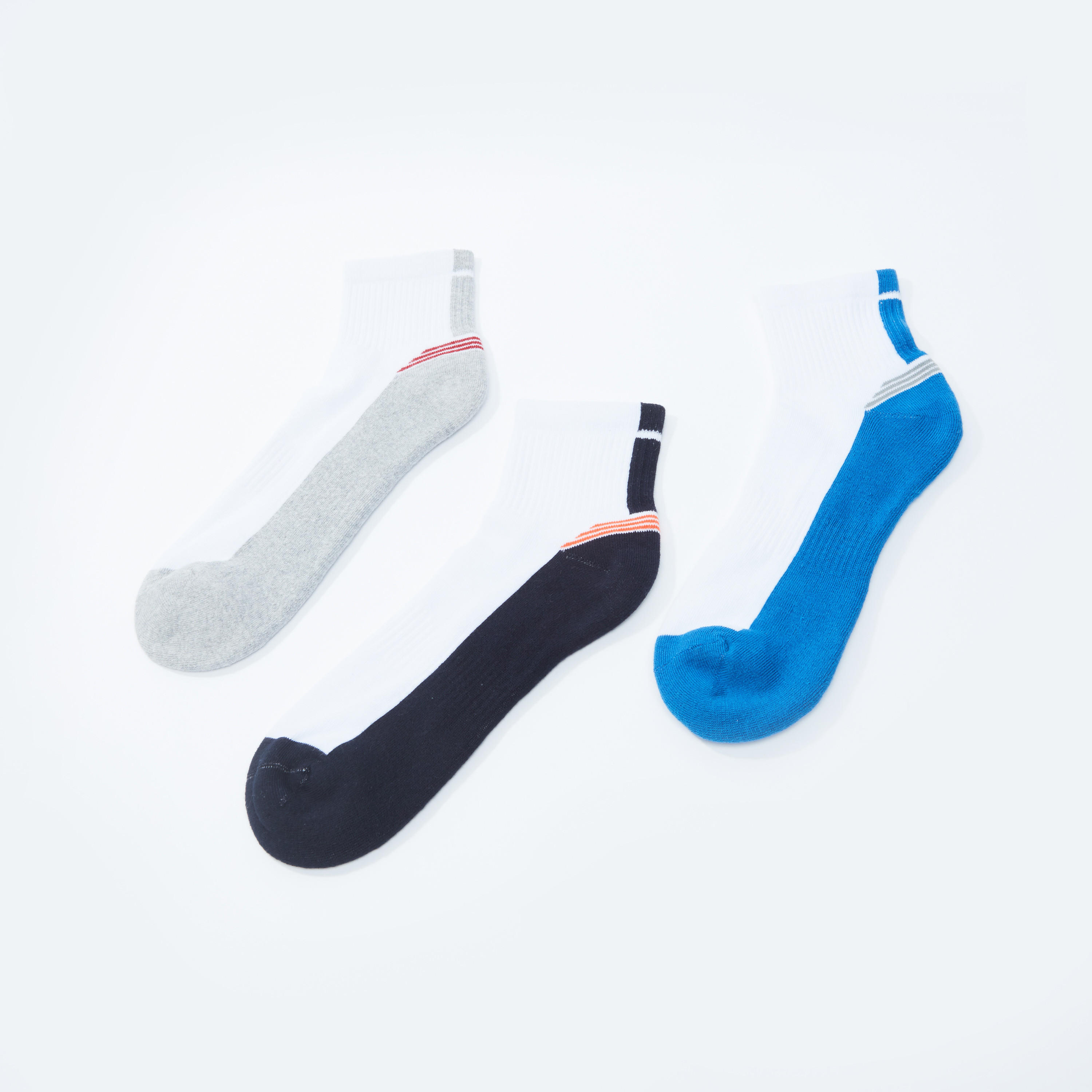 جوارب مقلّمة بطول الكاحل - طقم من 3 أزواج-men-socks-image-3