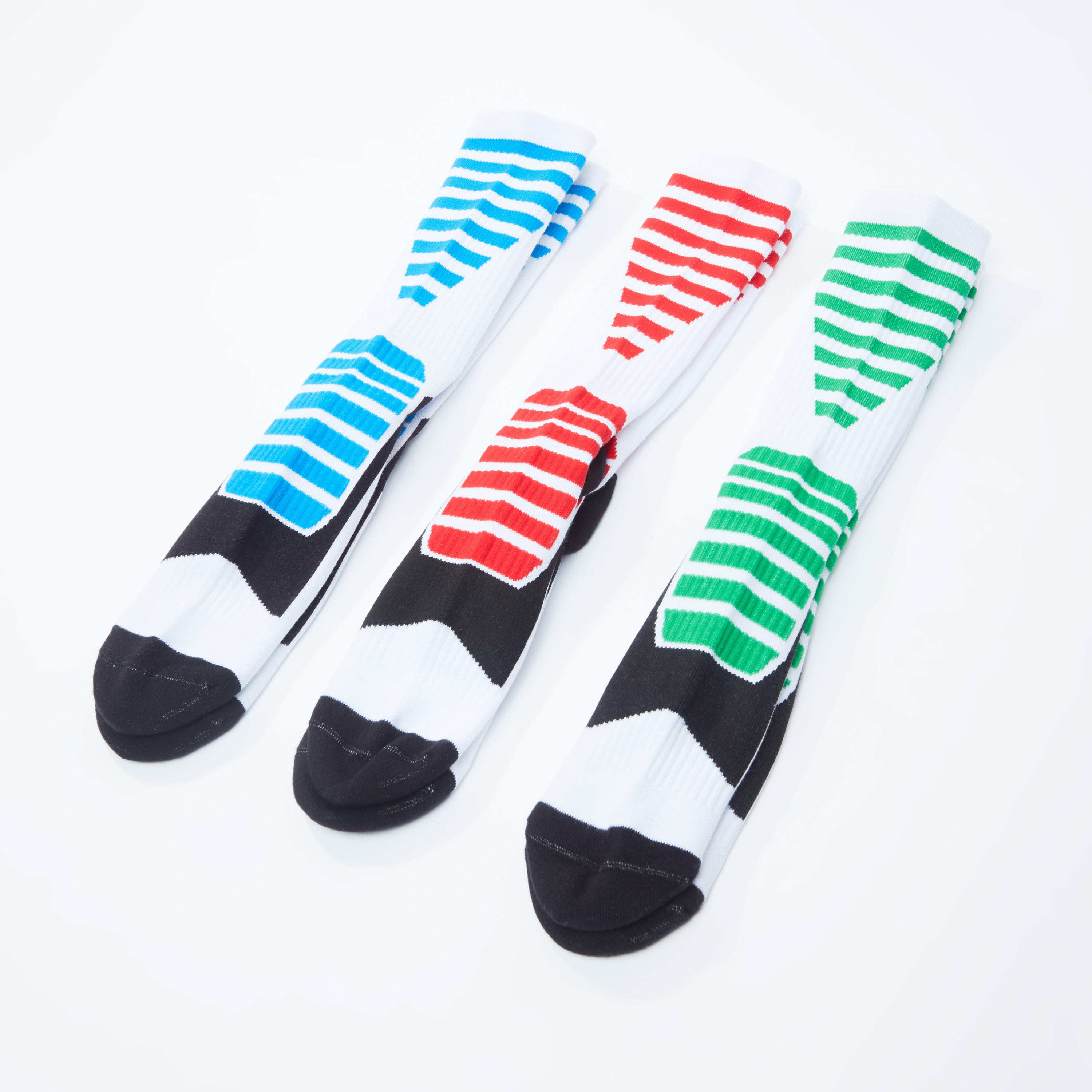 جوارب مقلّمة متوسطة الطول - طقم من 3 قطع-men-socks-image-1