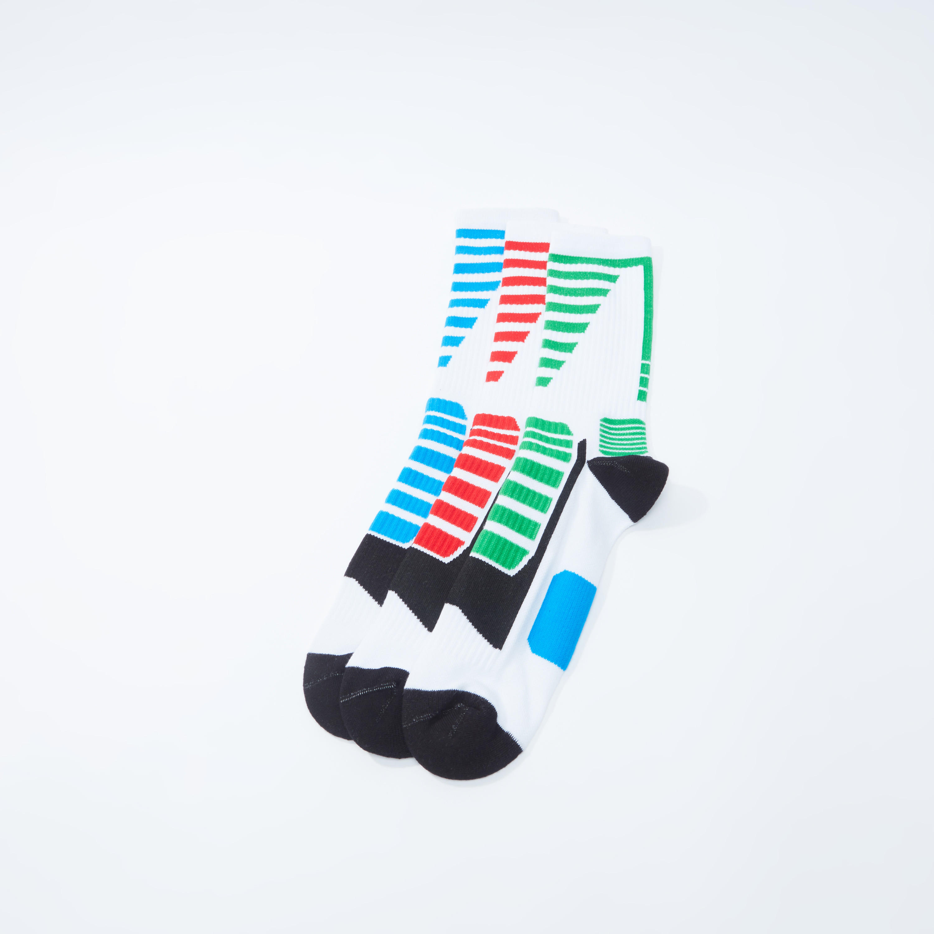 جوارب مقلّمة متوسطة الطول - طقم من 3 قطع-men-socks-image-2