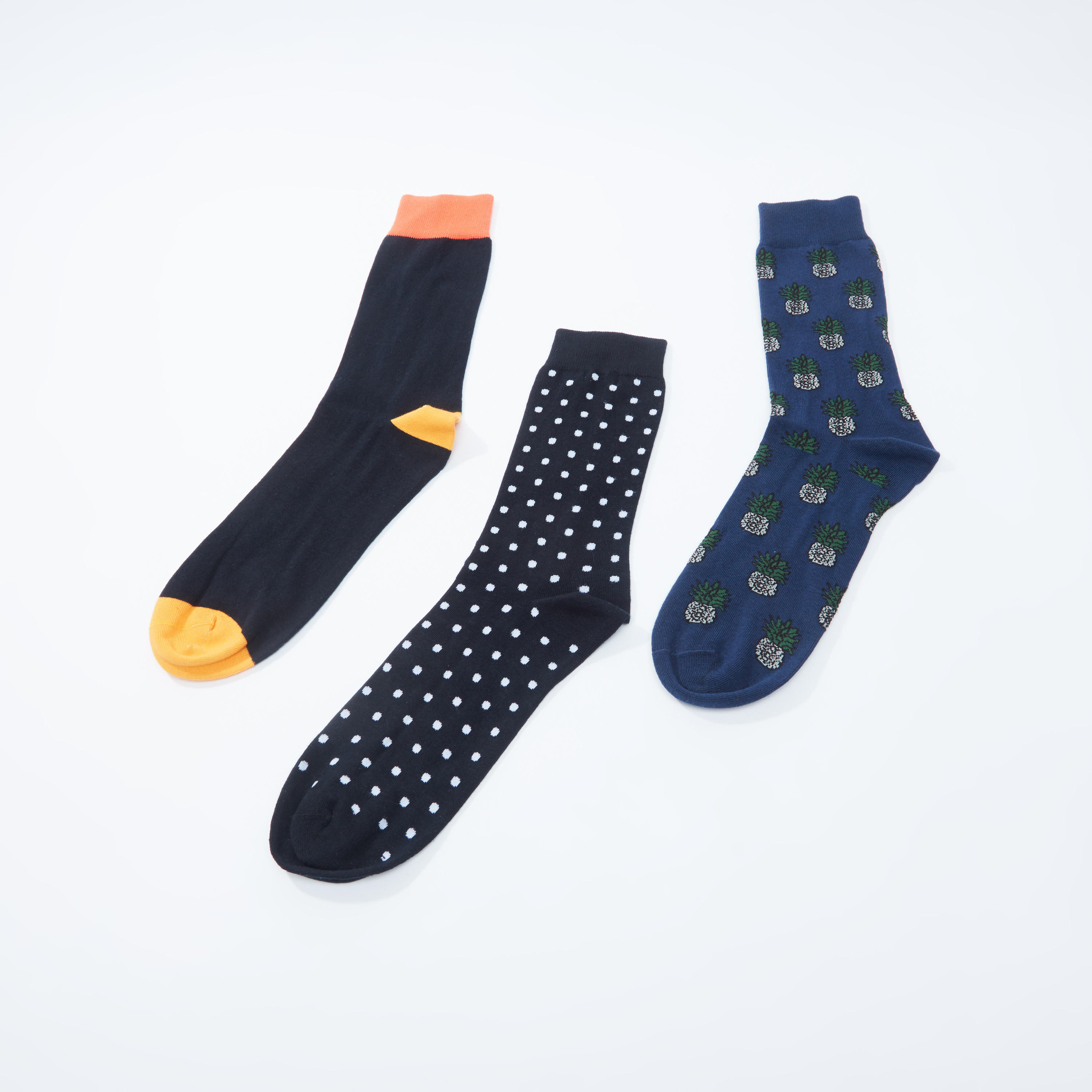 جوارب متنوعة متوسطة الطول - طقم من 3 أزواج-men-socks-image-3
