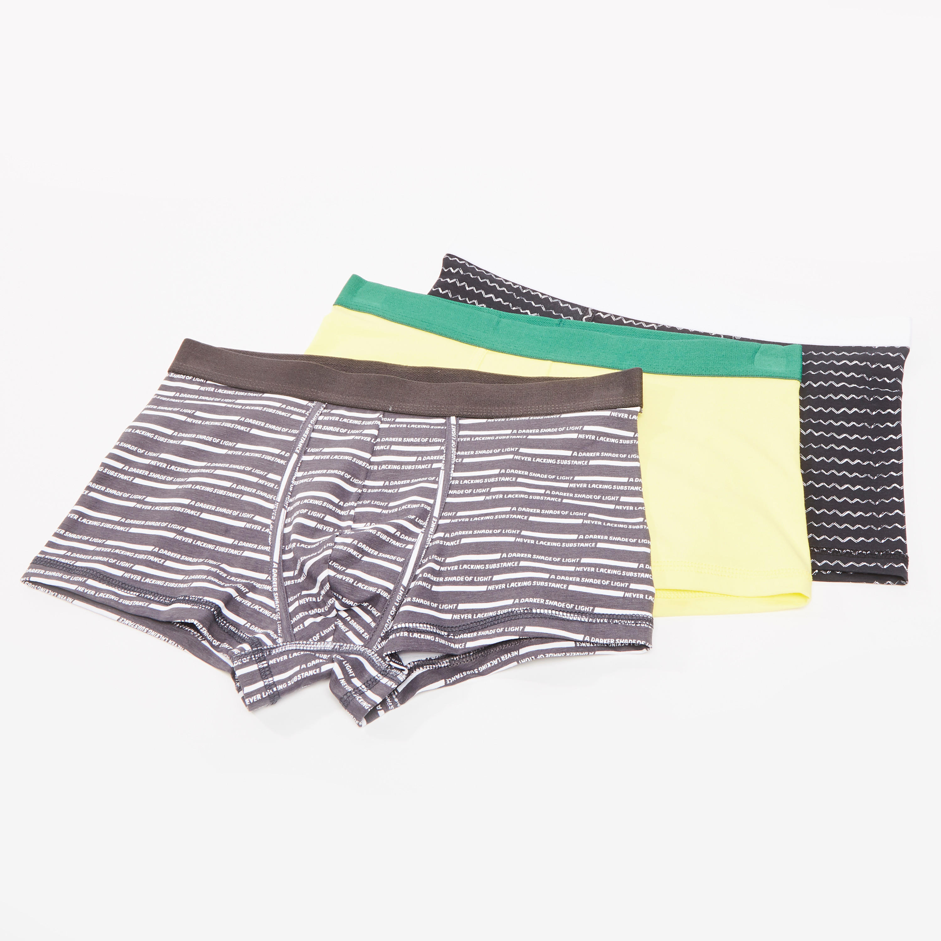 سراويل بوكسر متنوعة بخصر مطّاطي - طقم من 3 قطع-men-clothing-innerwear-underwear-image-1