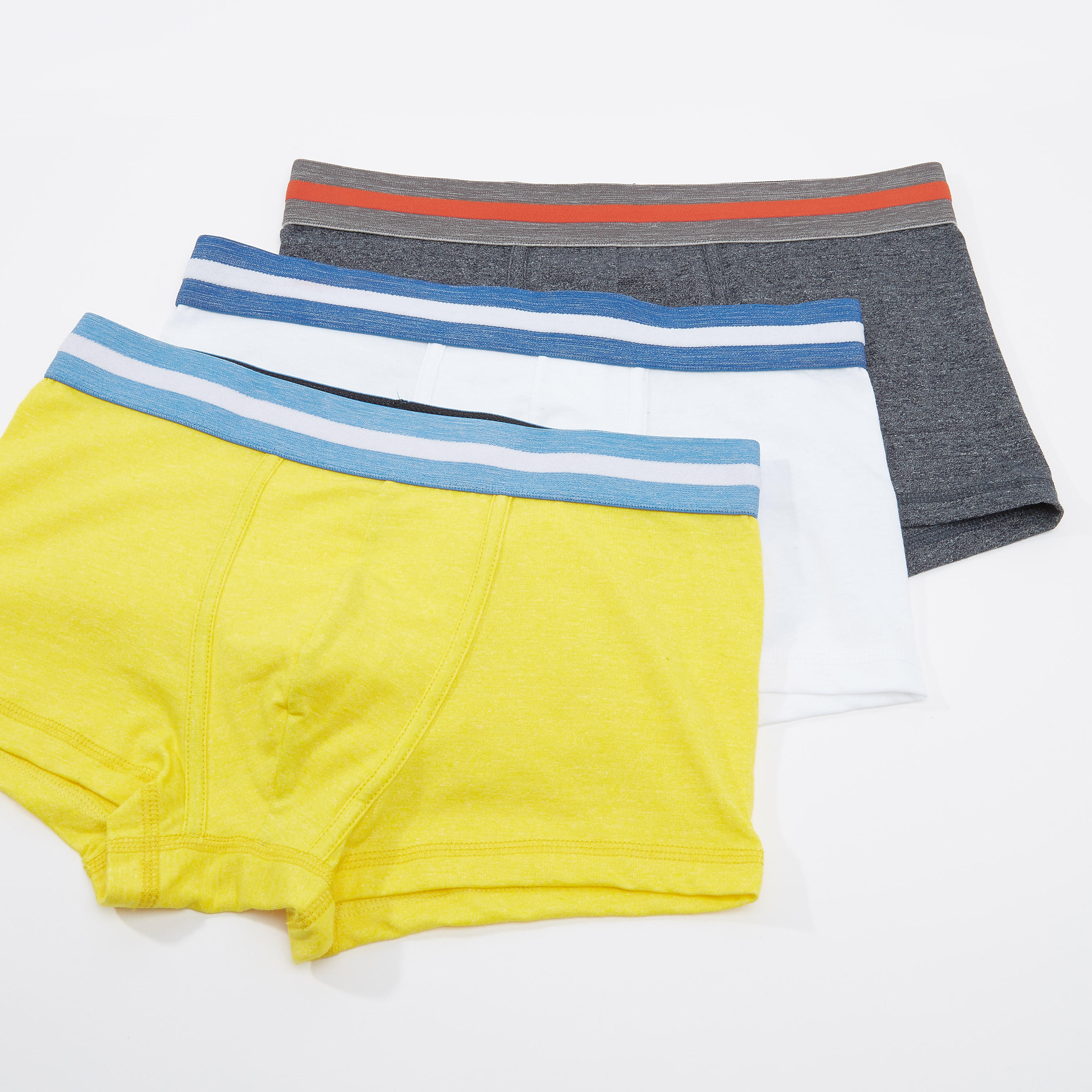 سراويل داخلية سادة بخصر مطّاطي مقلّم - طقم من 3 قطع-men-clothing-innerwear-underwear-image-1