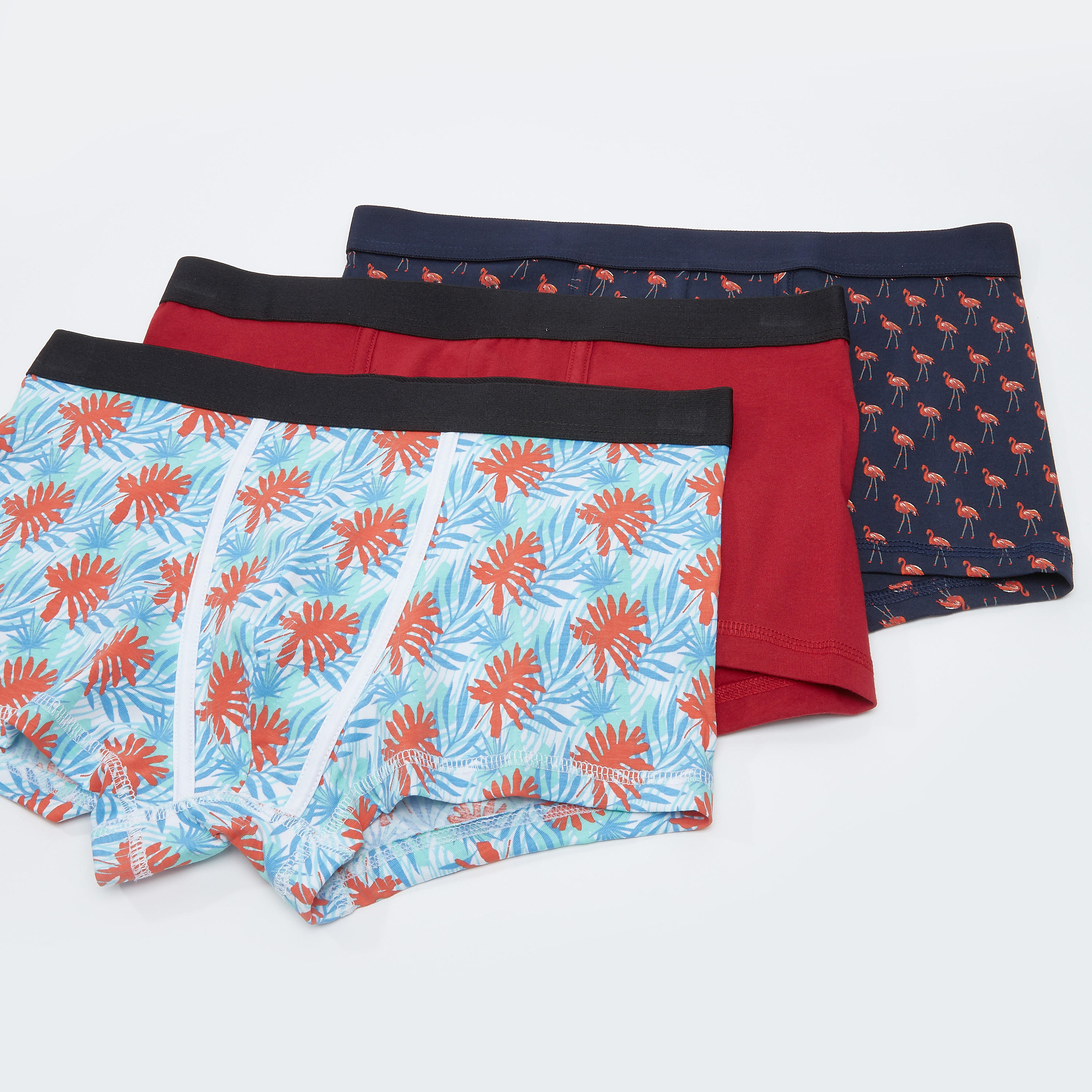 سراويل داخلية متنوعة بخصر مطّاطي - طقم من 3 قطع-men-clothing-innerwear-underwear-image-1