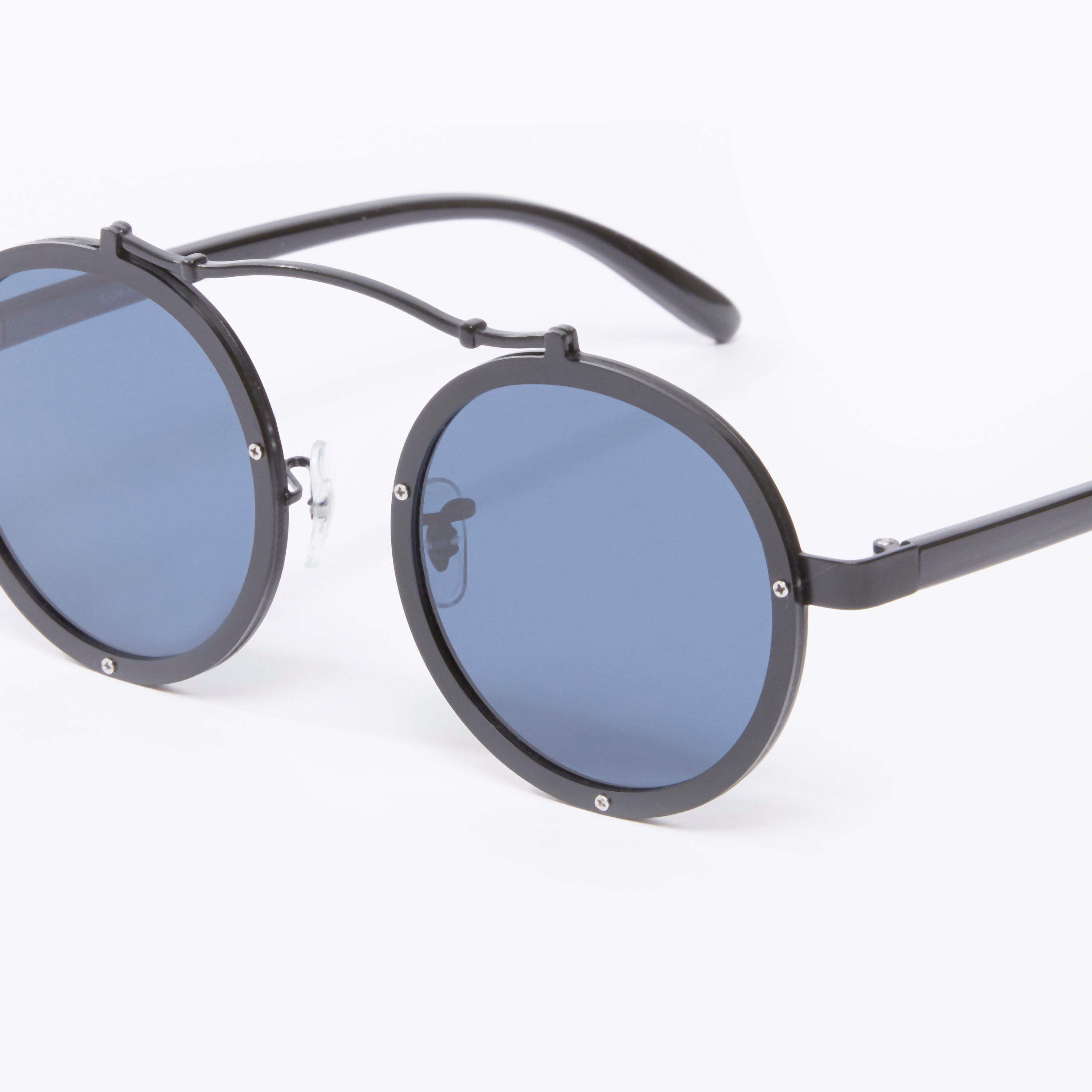 نظارة شمسية مستديرة بإطار كامل ووسادات أنف-men-sunglasses-image-4