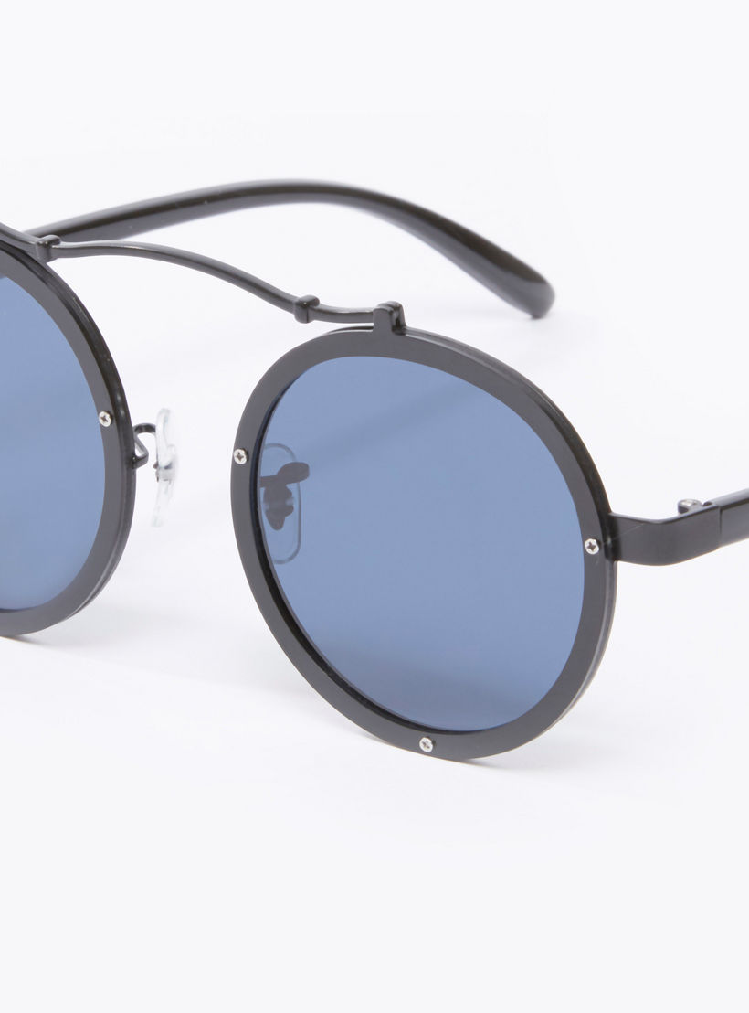 نظارة شمسية مستديرة بإطار كامل ووسادات أنف-men-sunglasses-image-4