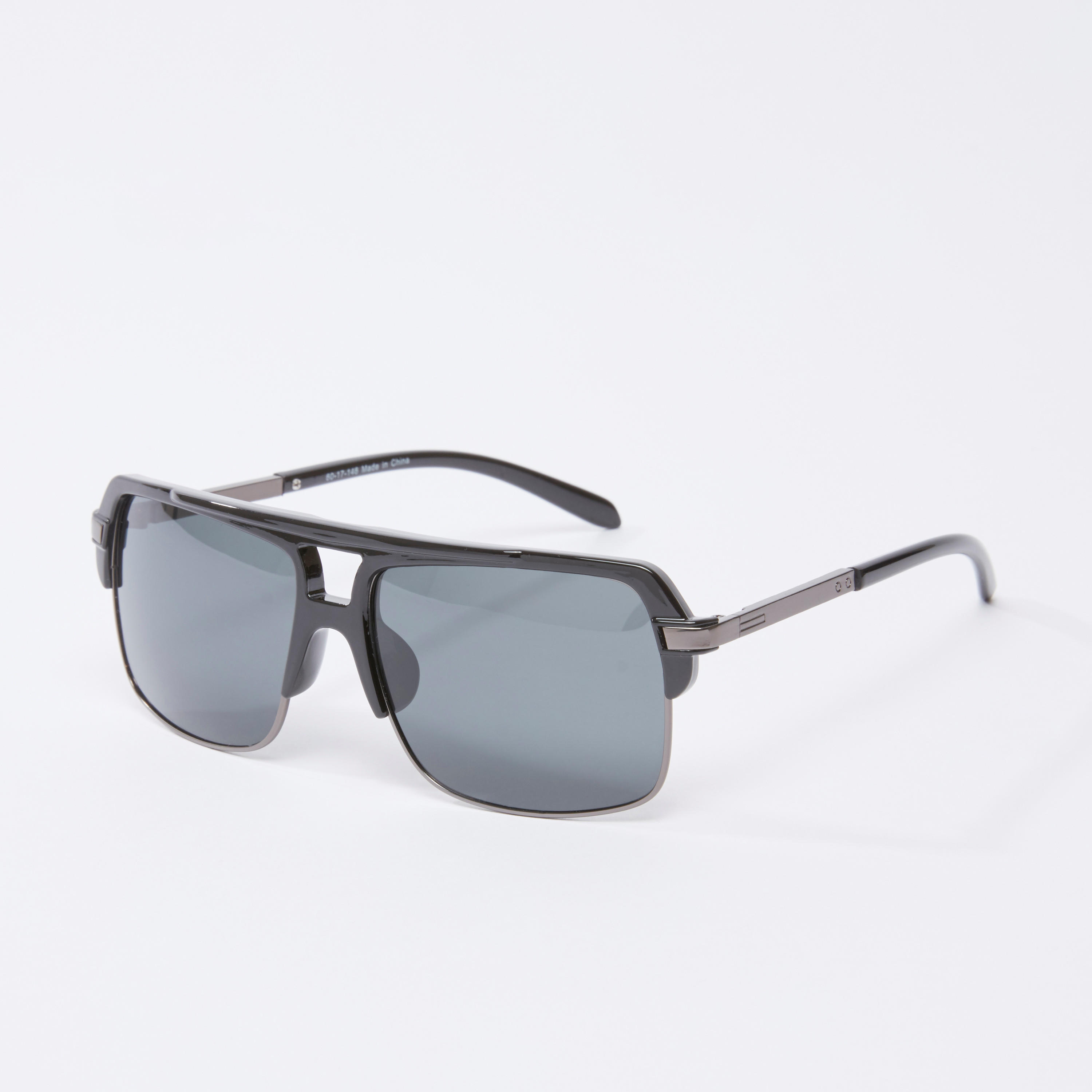 Half Rim Wayfarer Sunglasses with Nose Pads and Temple Tips-men-sunglasses-image-1