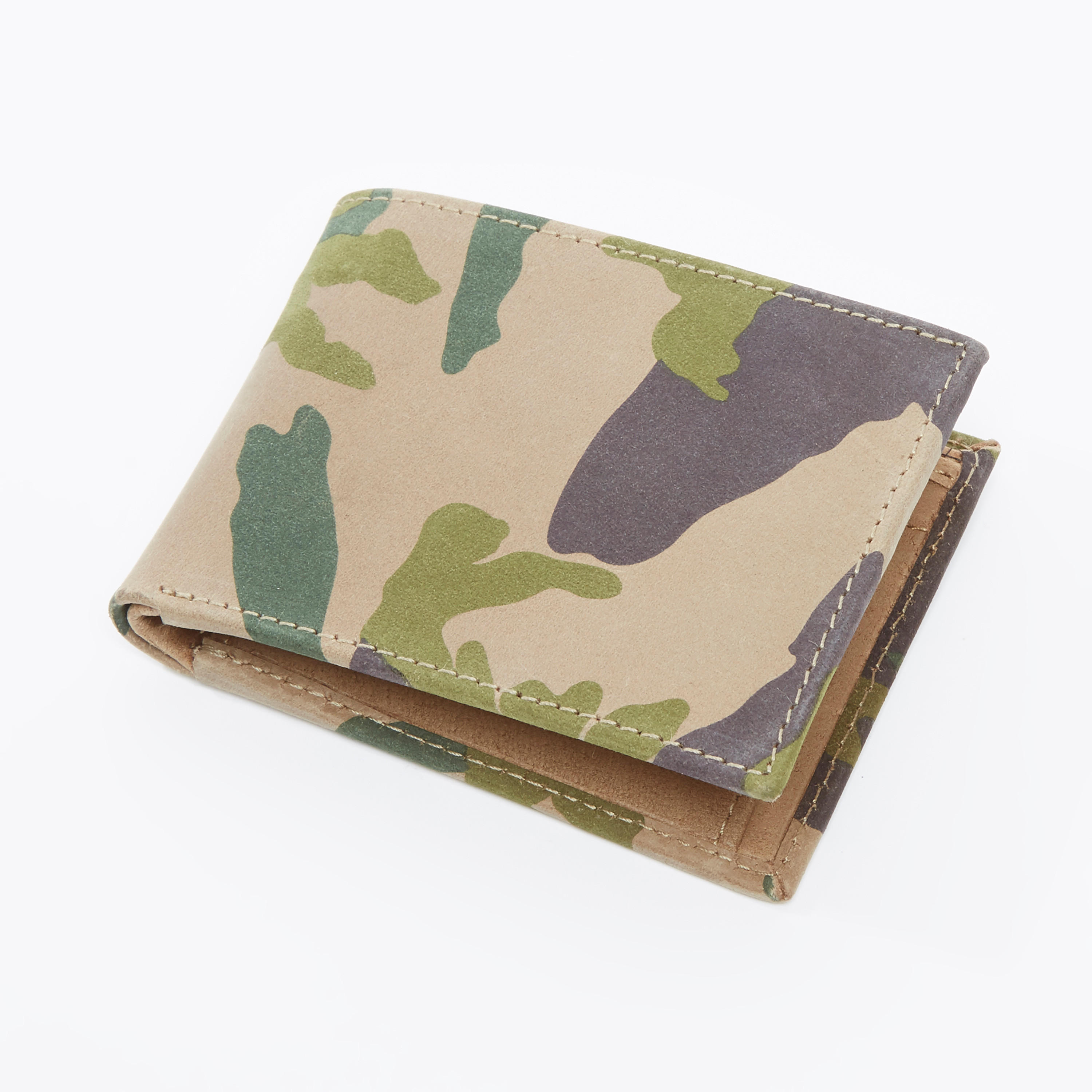 Camouflage Printed Bi-Fold Wallet with Multiple Cardholders-men-beltsandwallets-wallets-image-1