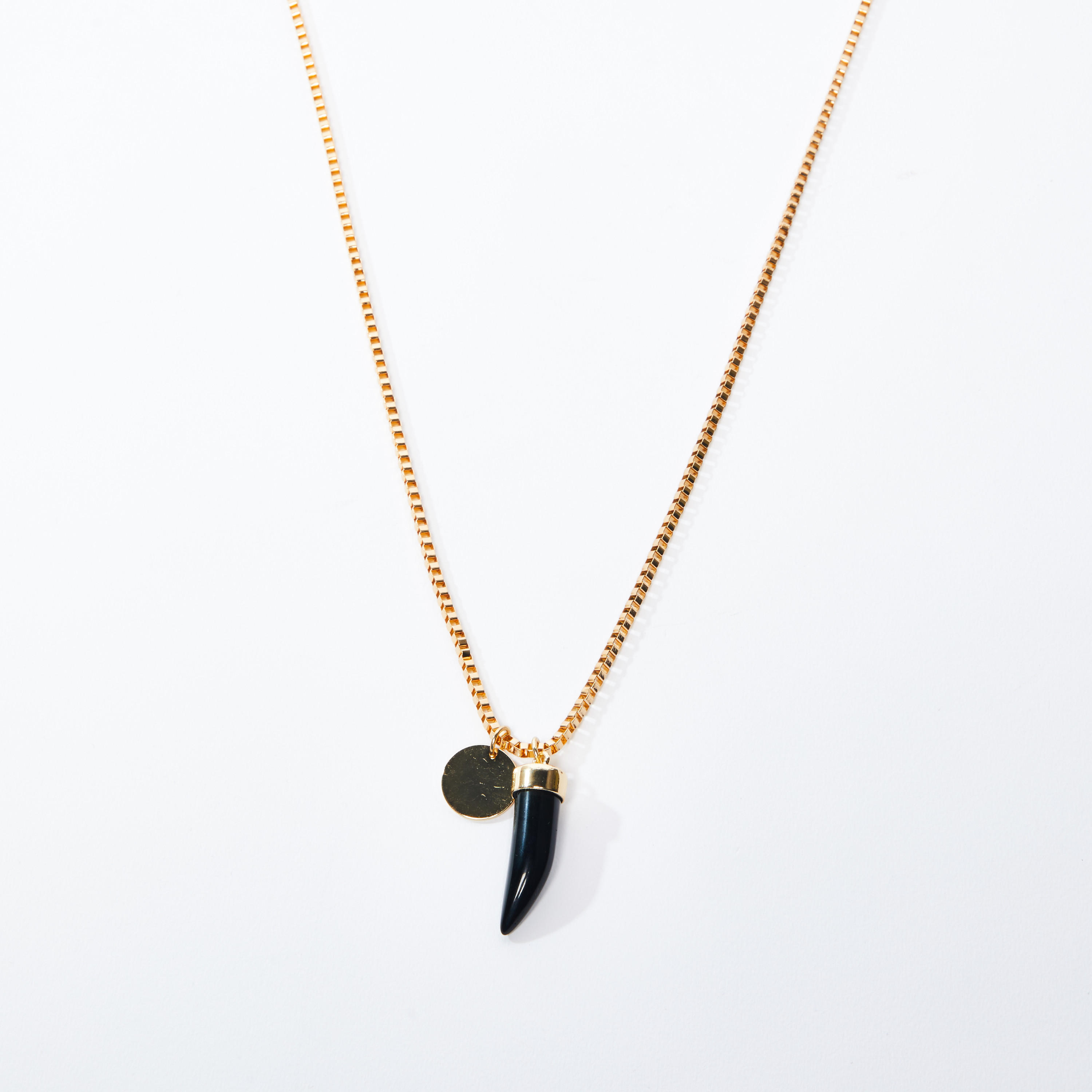 قلادة ميتاليك بدلّاية ومشبك إغلاق-men-watchesandjewellery-necklacesandpendants-image-1