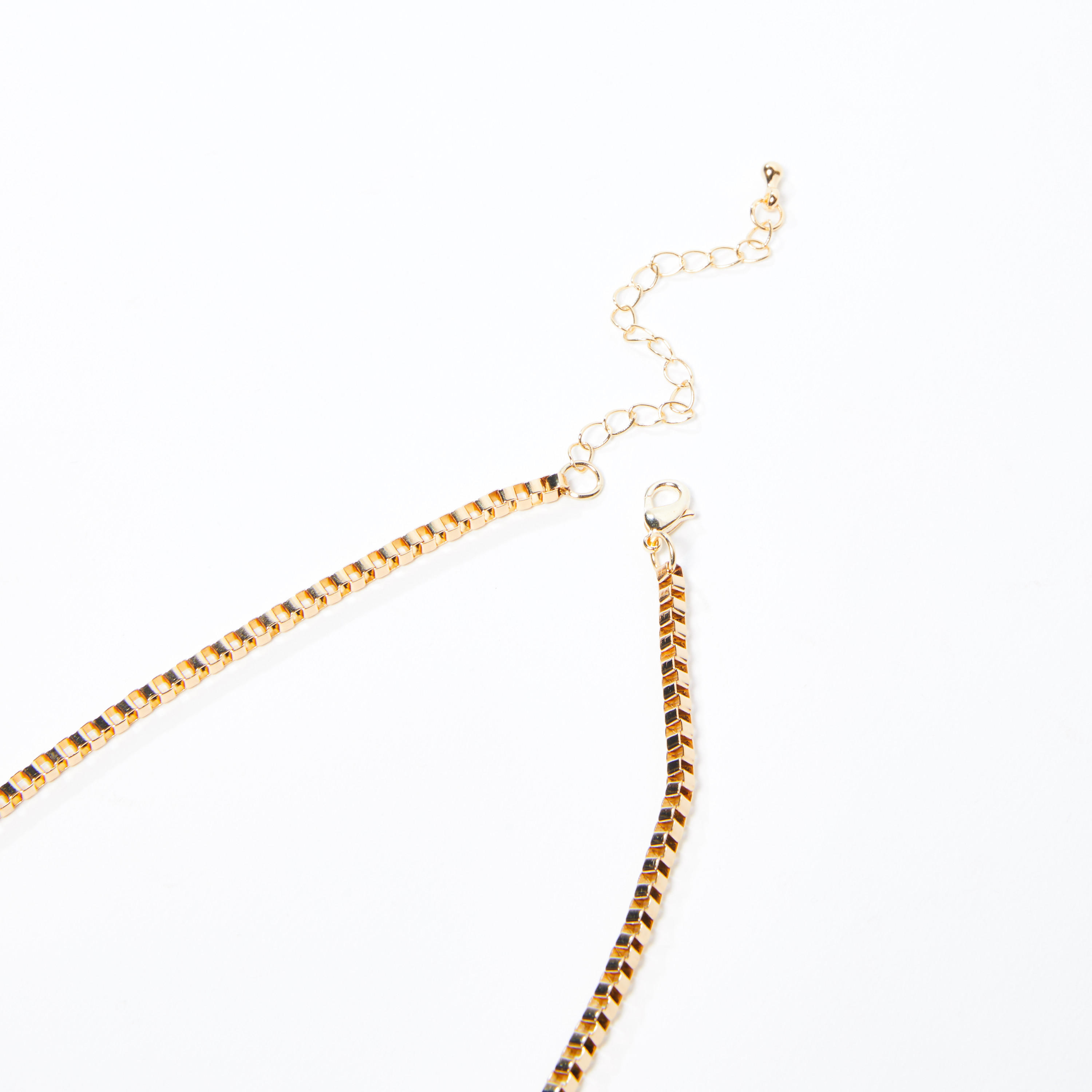 قلادة ميتاليك بدلّاية ومشبك إغلاق-men-watchesandjewellery-necklacesandpendants-image-3
