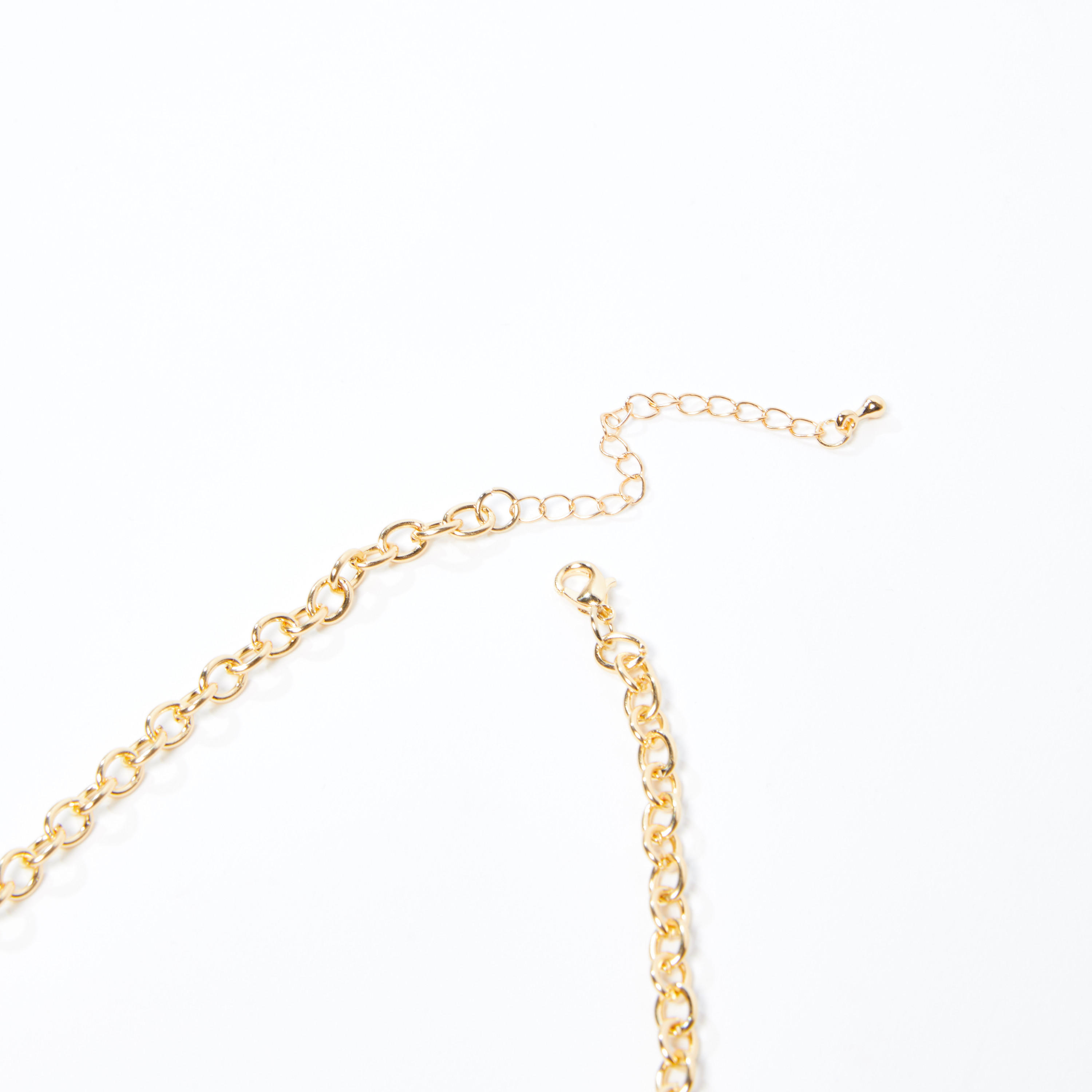 قلادة ميتاليك بدلّاية ومشبك إغلاق-men-watchesandjewellery-necklacesandpendants-image-3