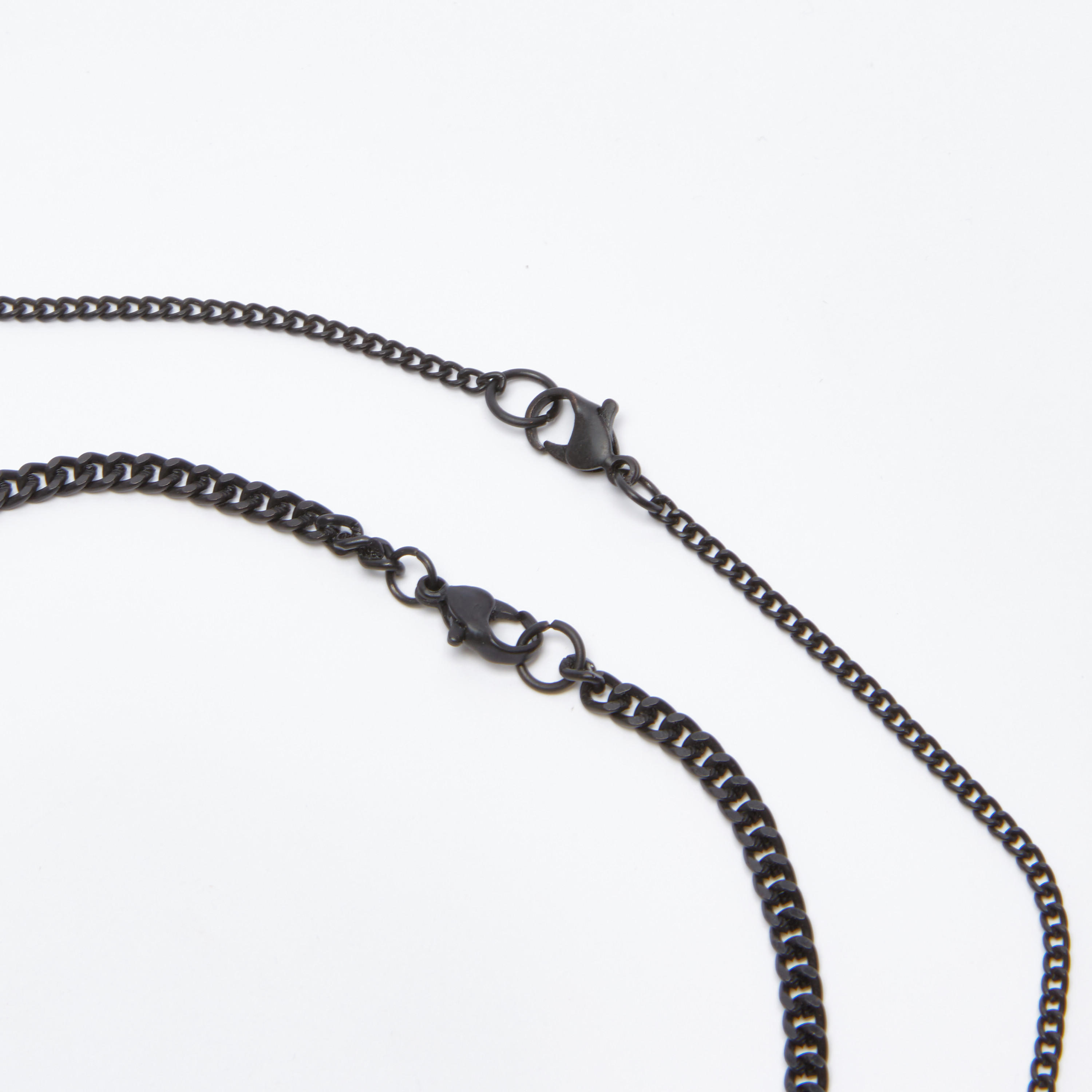 قلادة بدلّاية ميتاليك بمشبك إغلاق - طقم من قطعتين-men-watchesandjewellery-necklacesandpendants-image-3
