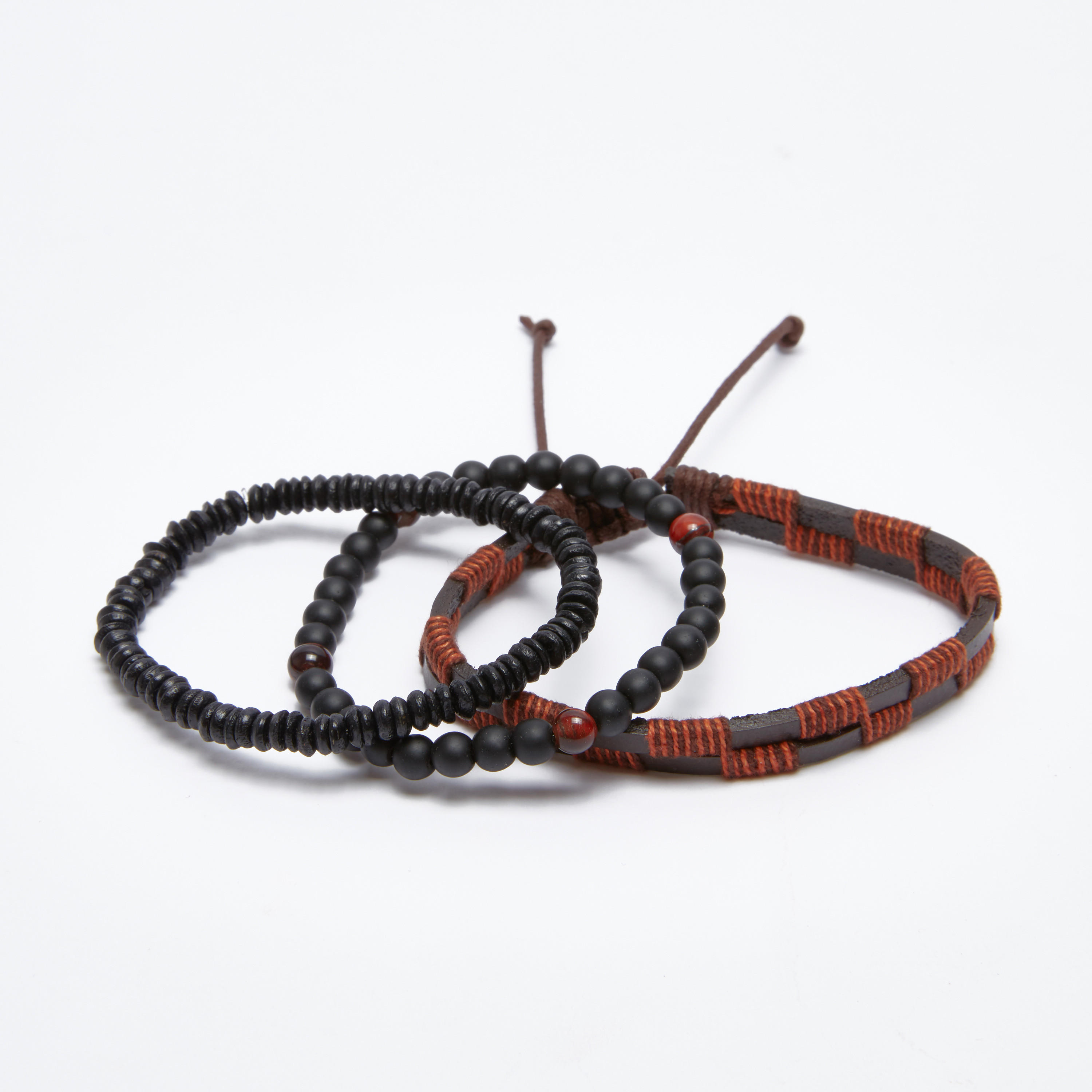 أساور متنوعة - طقم من 3 قطع-men-watchesandjewellery-bracelets-image-3