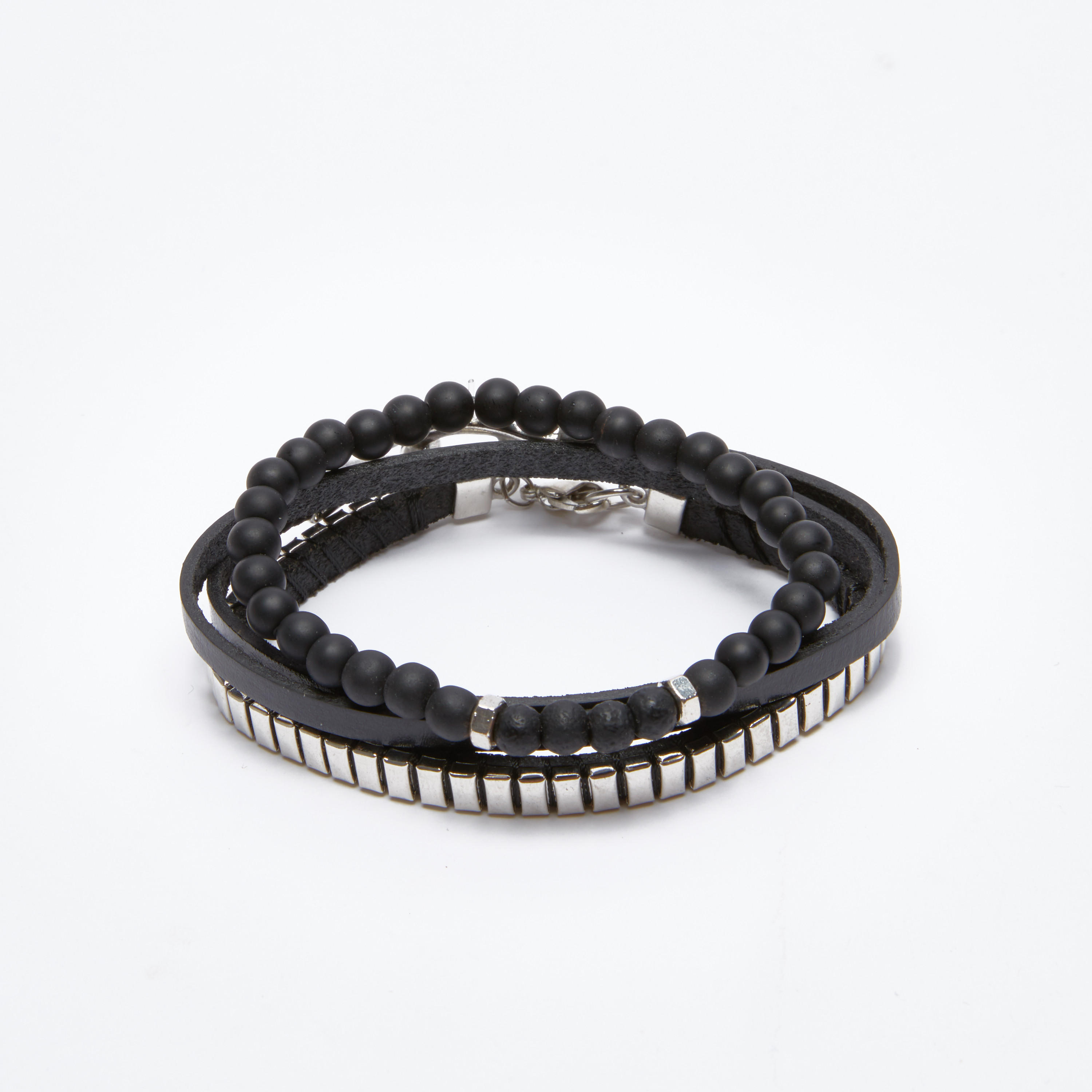 أساور متنوعة - طقم من قطعتين-men-watchesandjewellery-bracelets-image-3