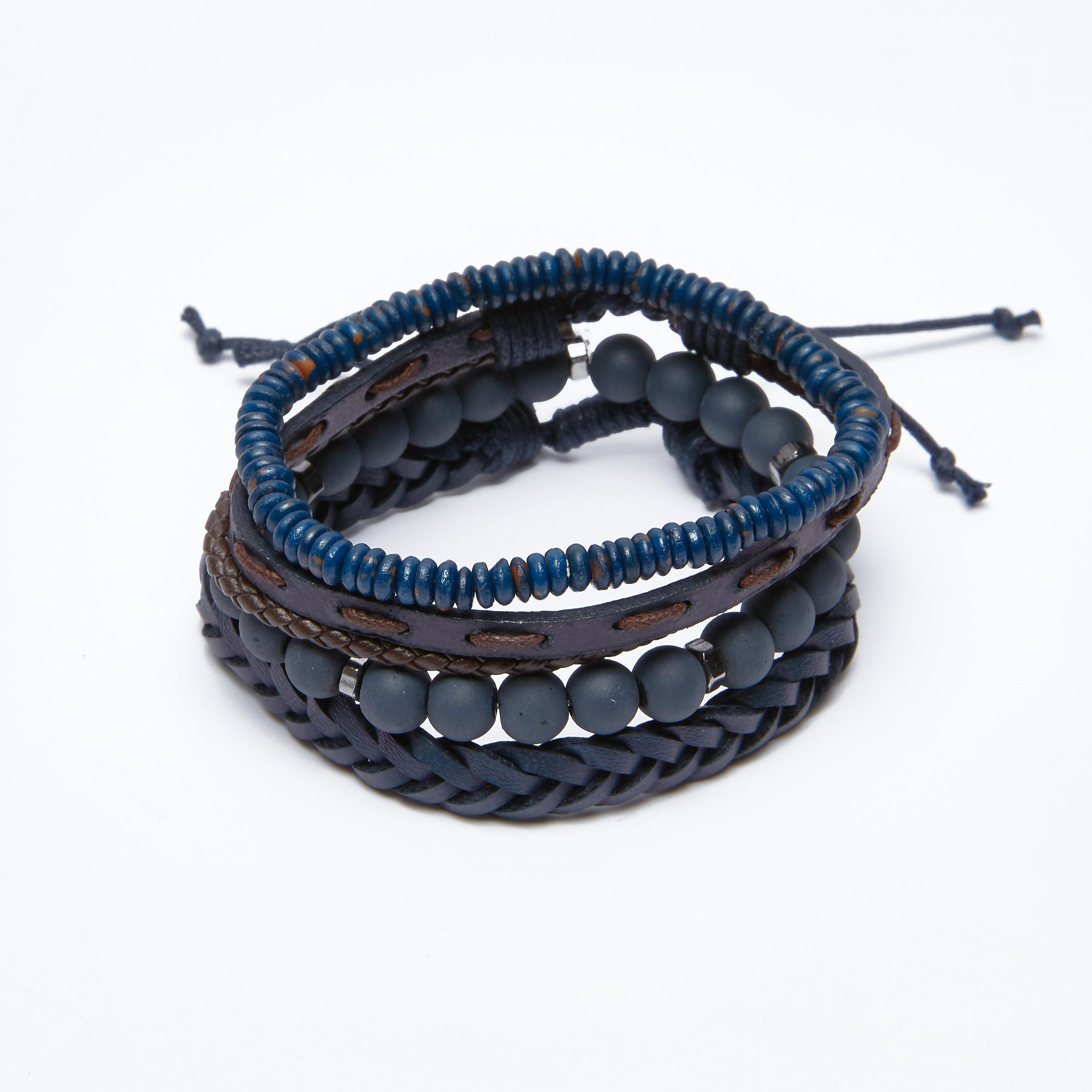 أساور متنوعة - طقم من 4 قطع-men-watchesandjewellery-bracelets-image-3