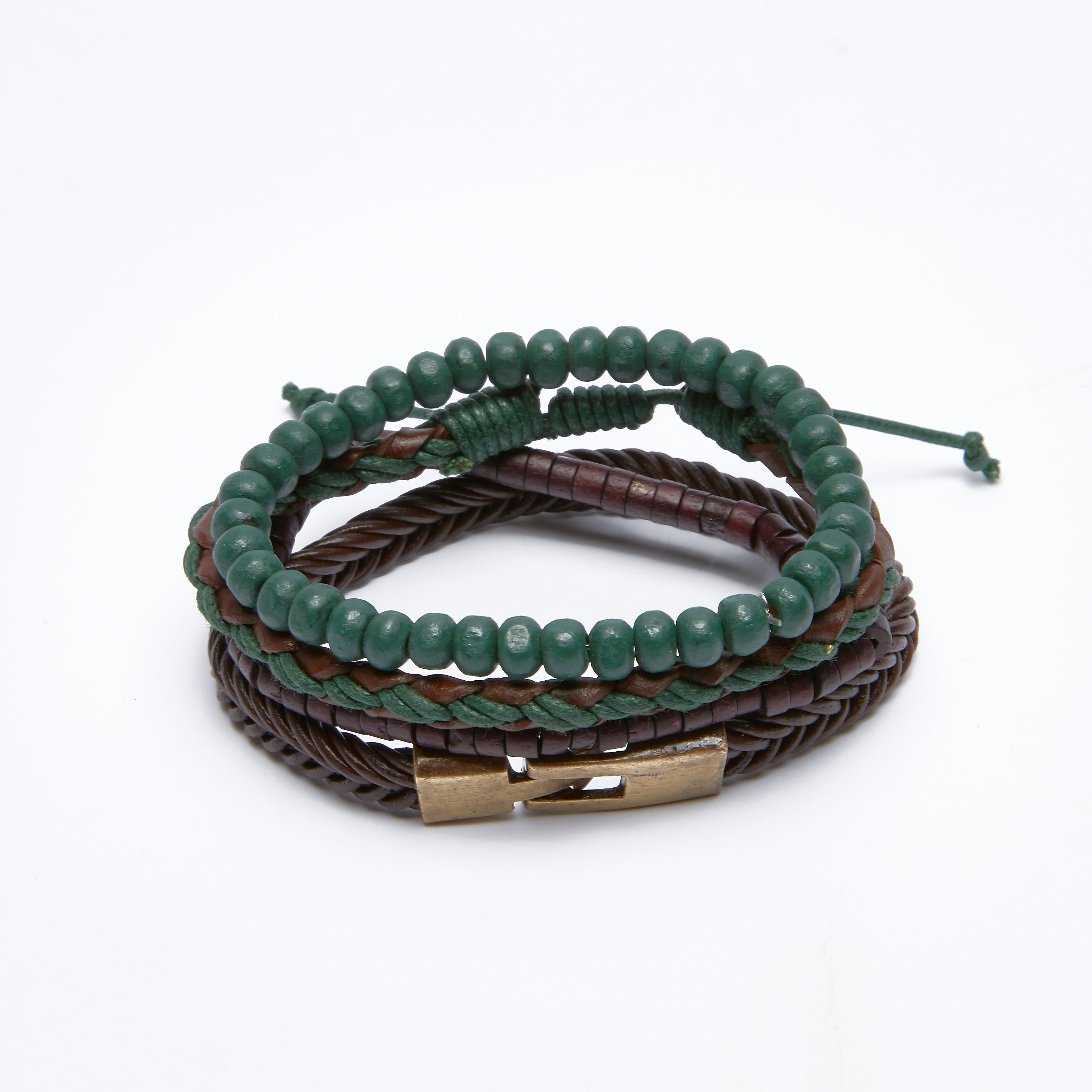 أساور متنوعة - طقم من 4 قطع-men-watchesandjewellery-bracelets-image-1