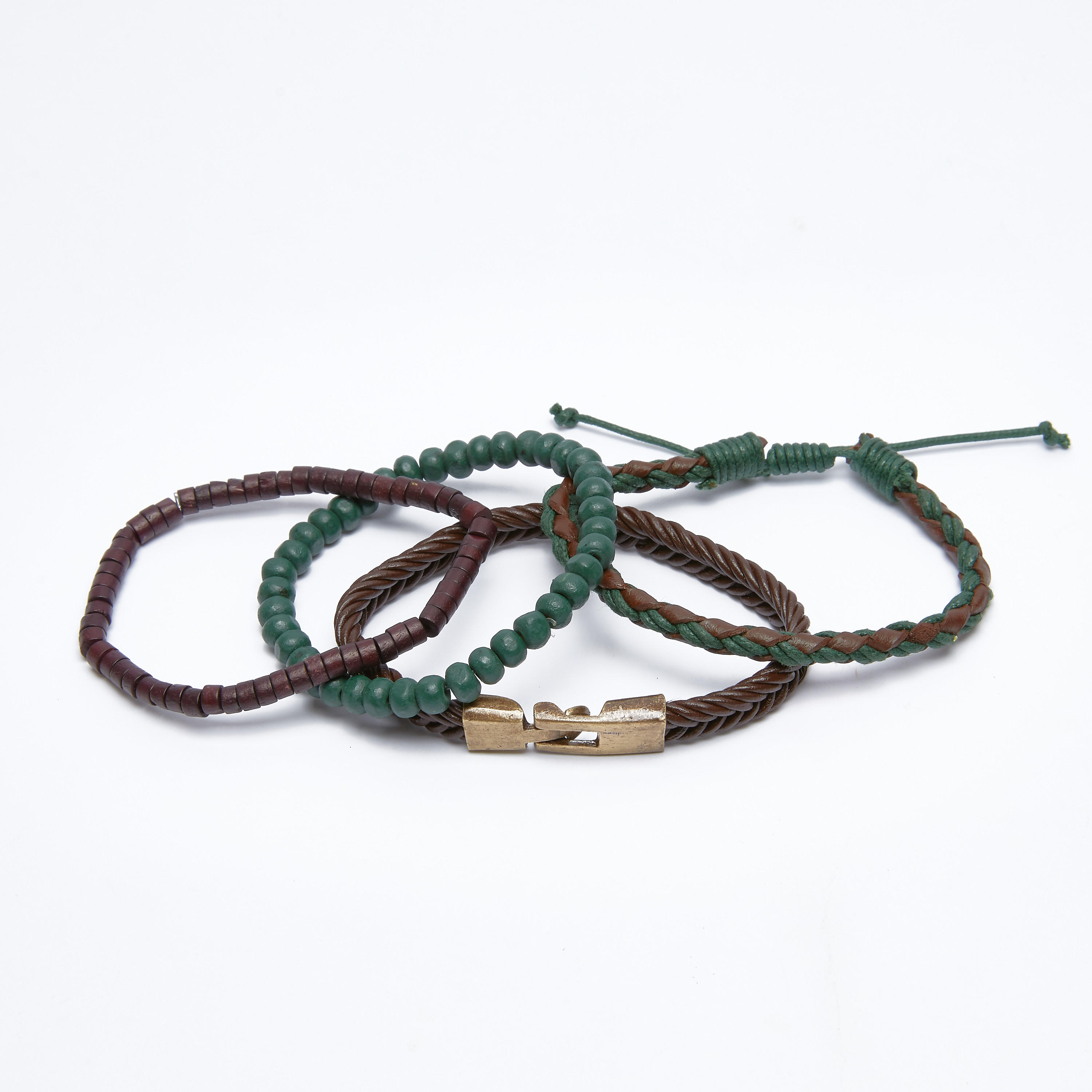 أساور متنوعة - طقم من 4 قطع-men-watchesandjewellery-bracelets-image-3