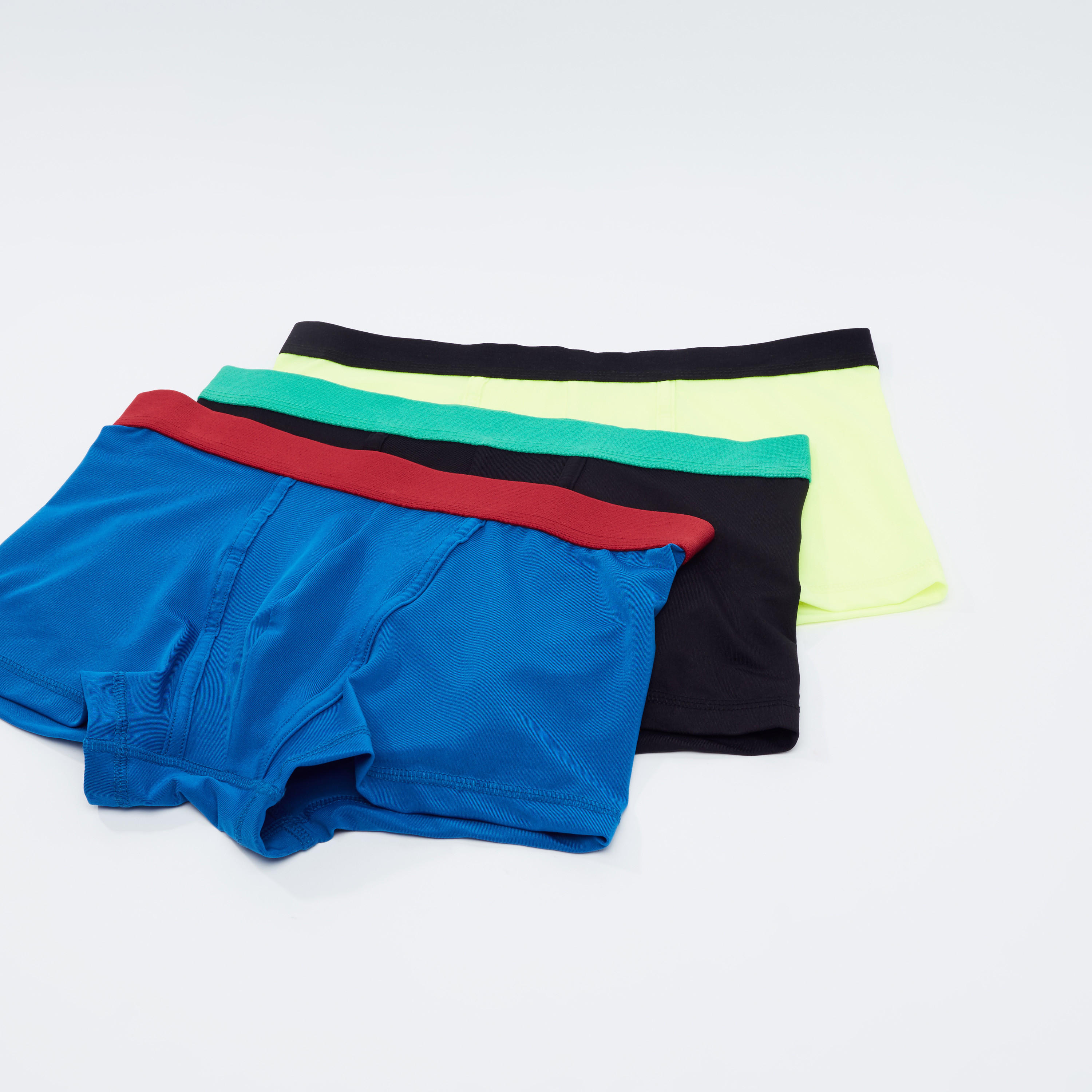 سراويل داخلية سادة بخصر مطّاطي - طقم من 3 قطع-men-clothing-innerwear-underwear-image-1