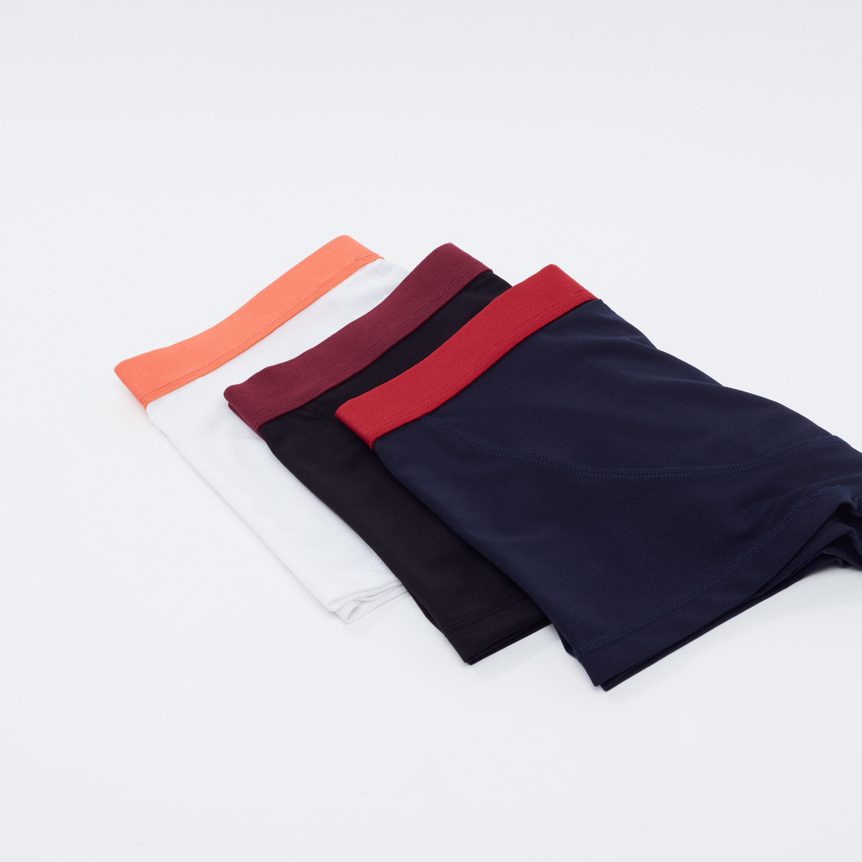 Set of 3 - Plain Trunks with Elasticised Waistband-men-clothing-innerwear-underwear-image-3