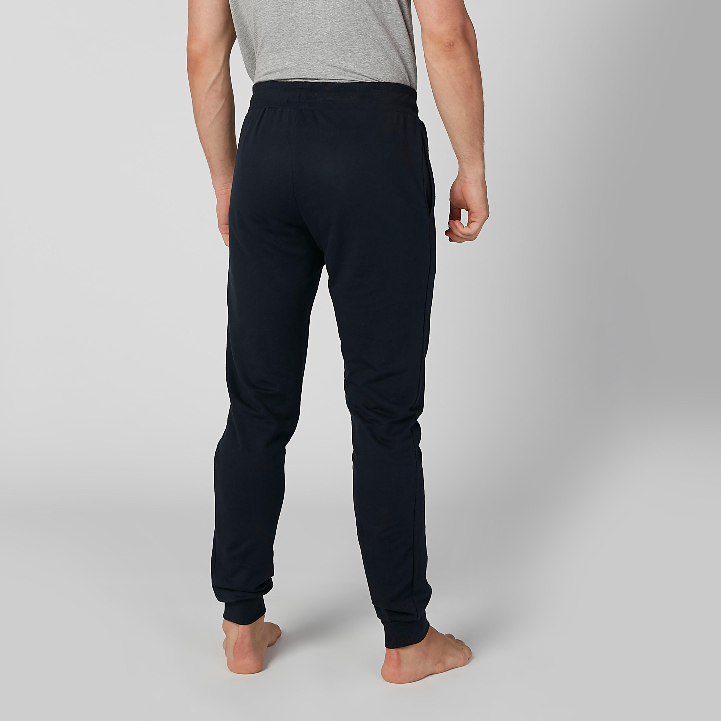 Full Length Plain Pyjamas with Pocket Detail and Drawstring-men-clothing-nightwear-sets-image-3