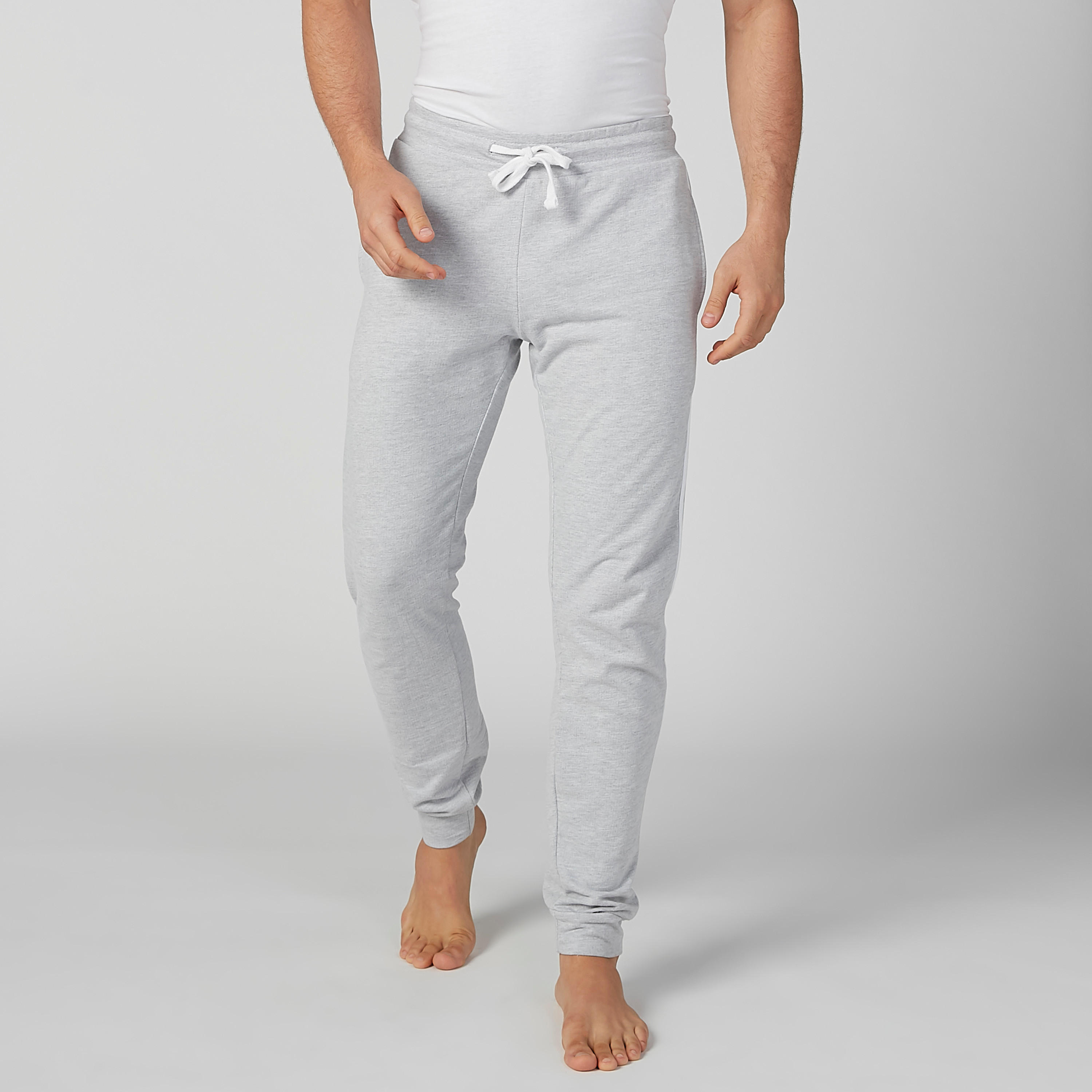 Full Length Plain Jog Pants with Pocket Detail and Drawstring-men-clothing-bottoms-joggers-image-4