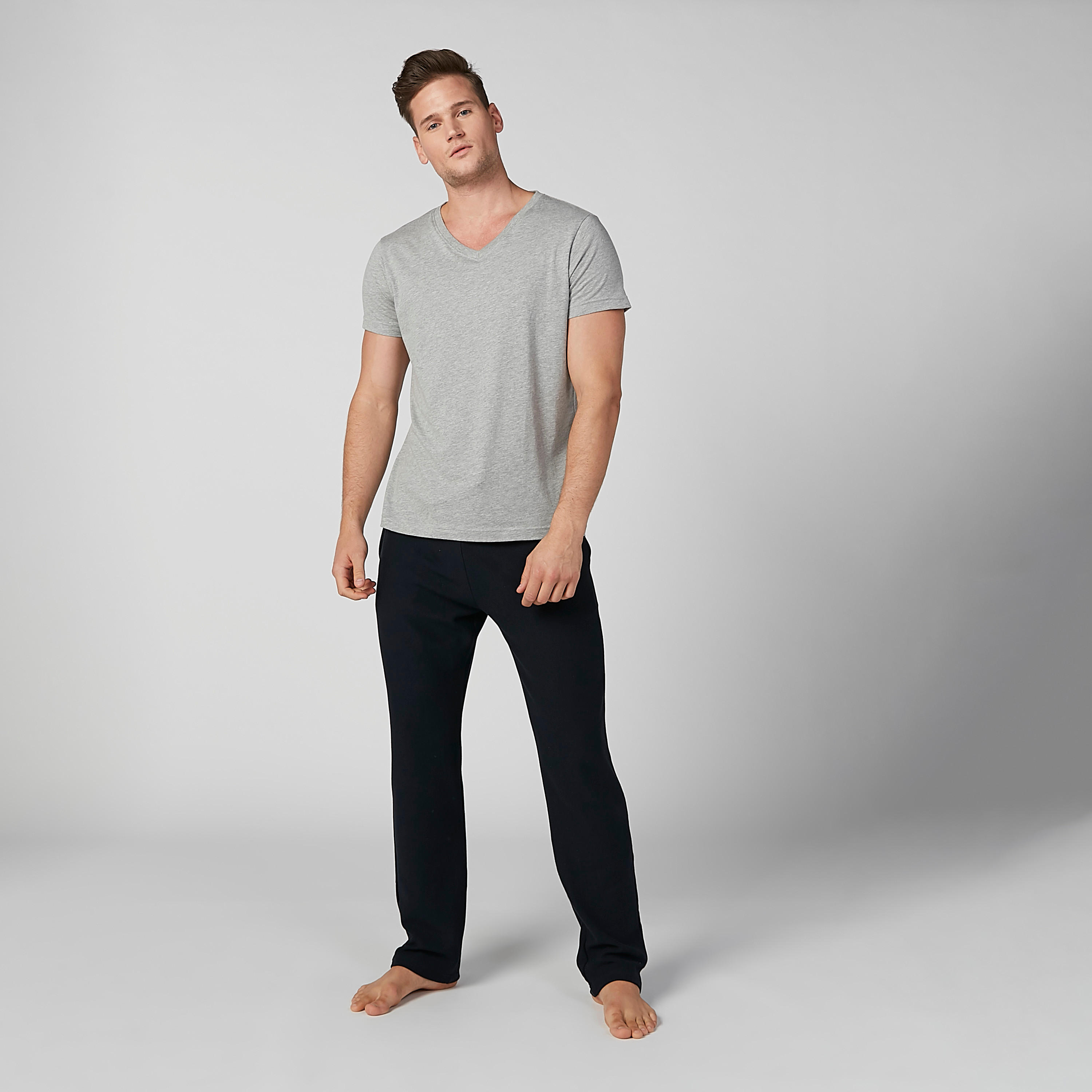 بنطال بيجاما سادة طويل برباط وجيوب-men-clothing-nightwear-pyjamaandshorts-image-4