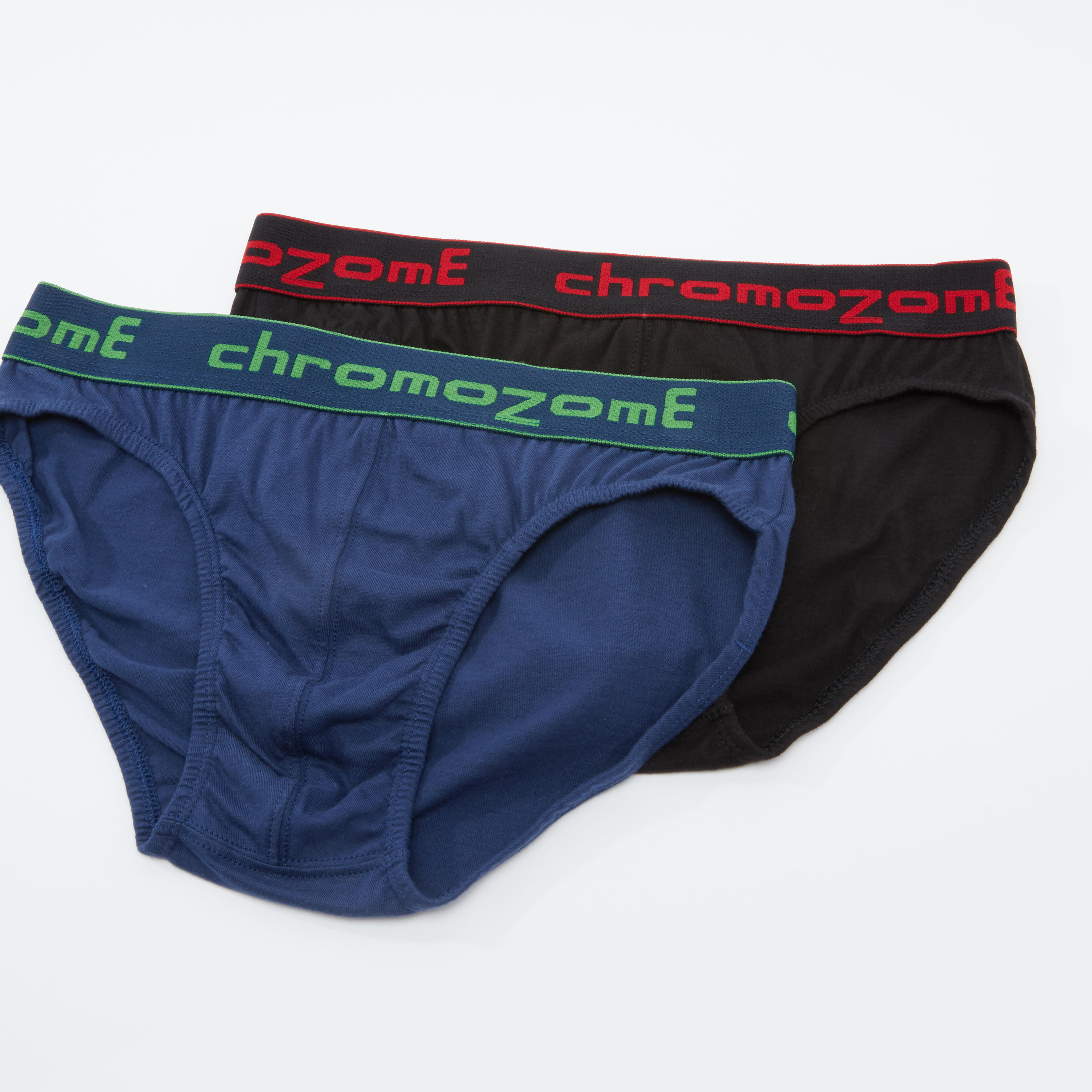 Set of 2 - Chromozome Solid Briefs with Elasticised Waistband-men-clothing-innerwear-underwear-image-1