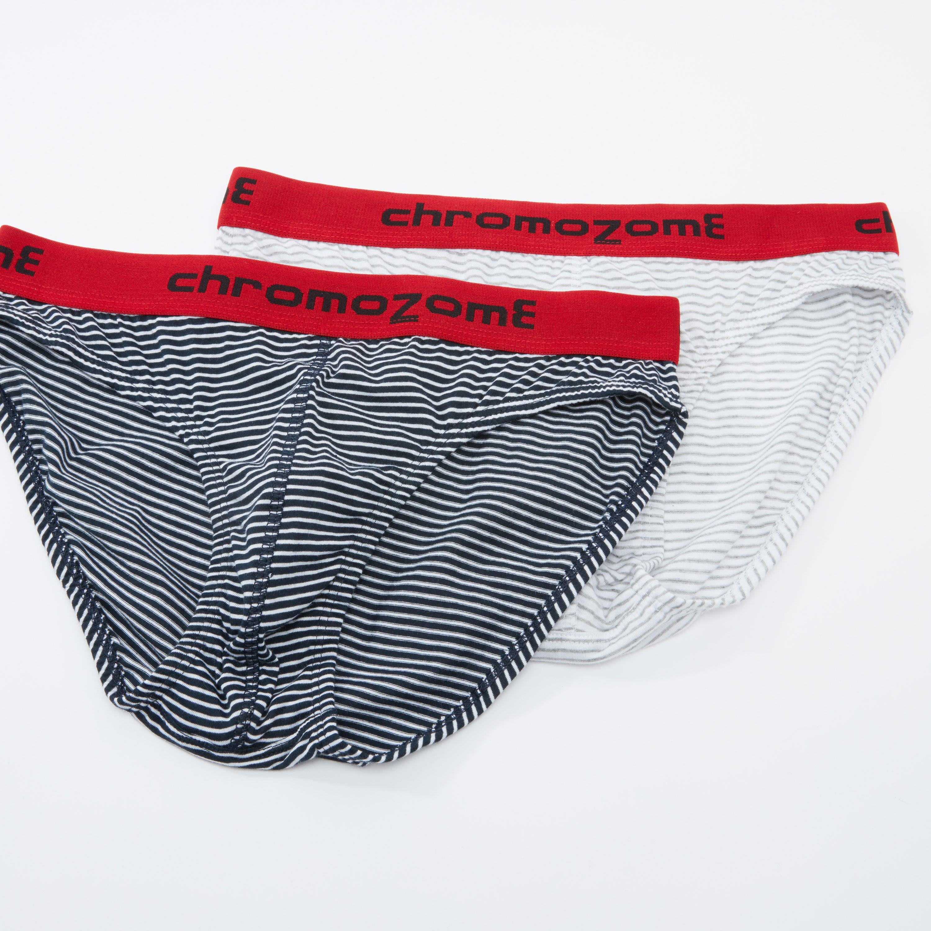 سراويل داخلية مقلّمة بخصر مطّاطي كروموزوم - طقم من قطعتين-men-clothing-innerwear-underwear-image-1