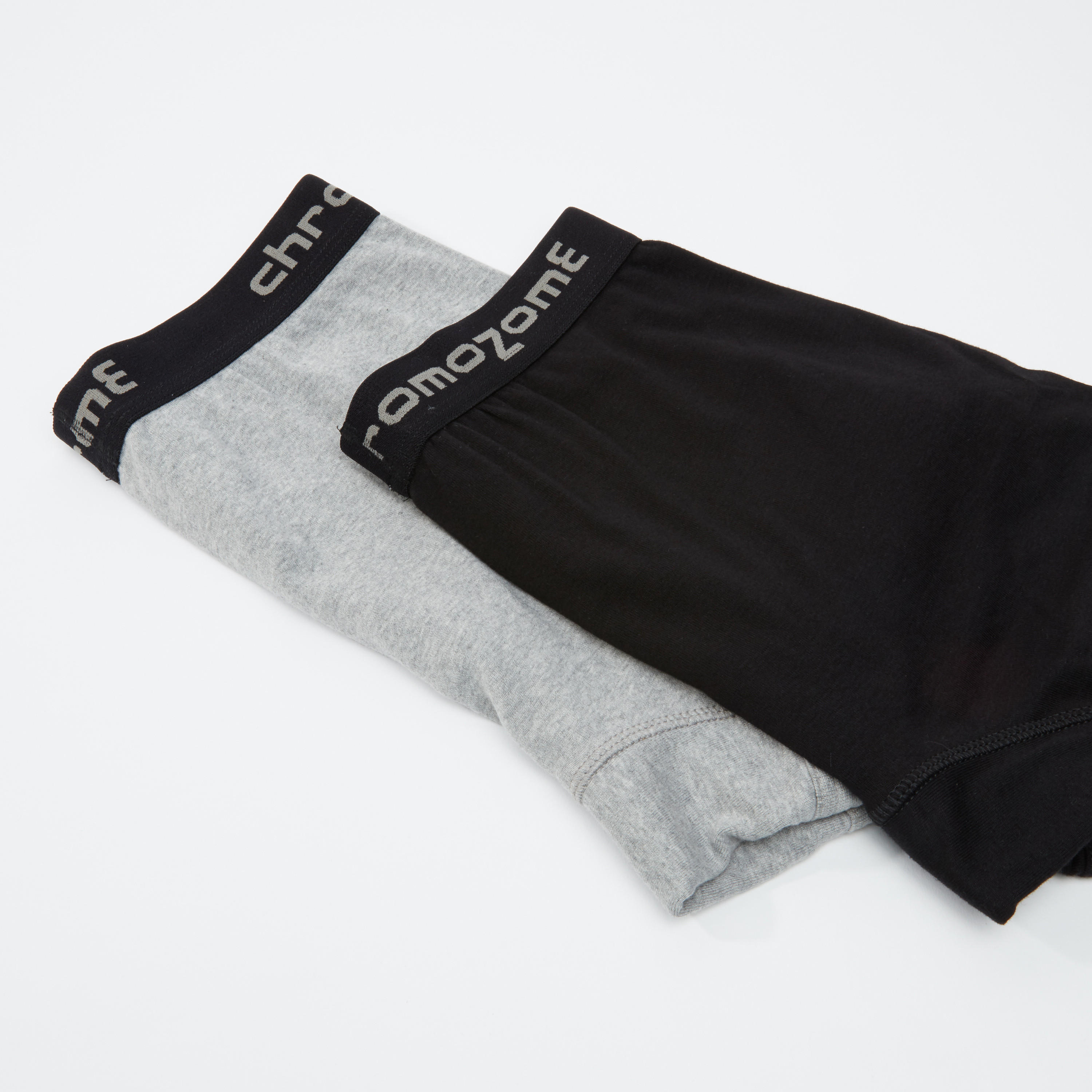سراويل داخلية سادة بخصر مطّاطي كروموزوم - طقم من قطعتين-men-clothing-innerwear-underwear-image-3