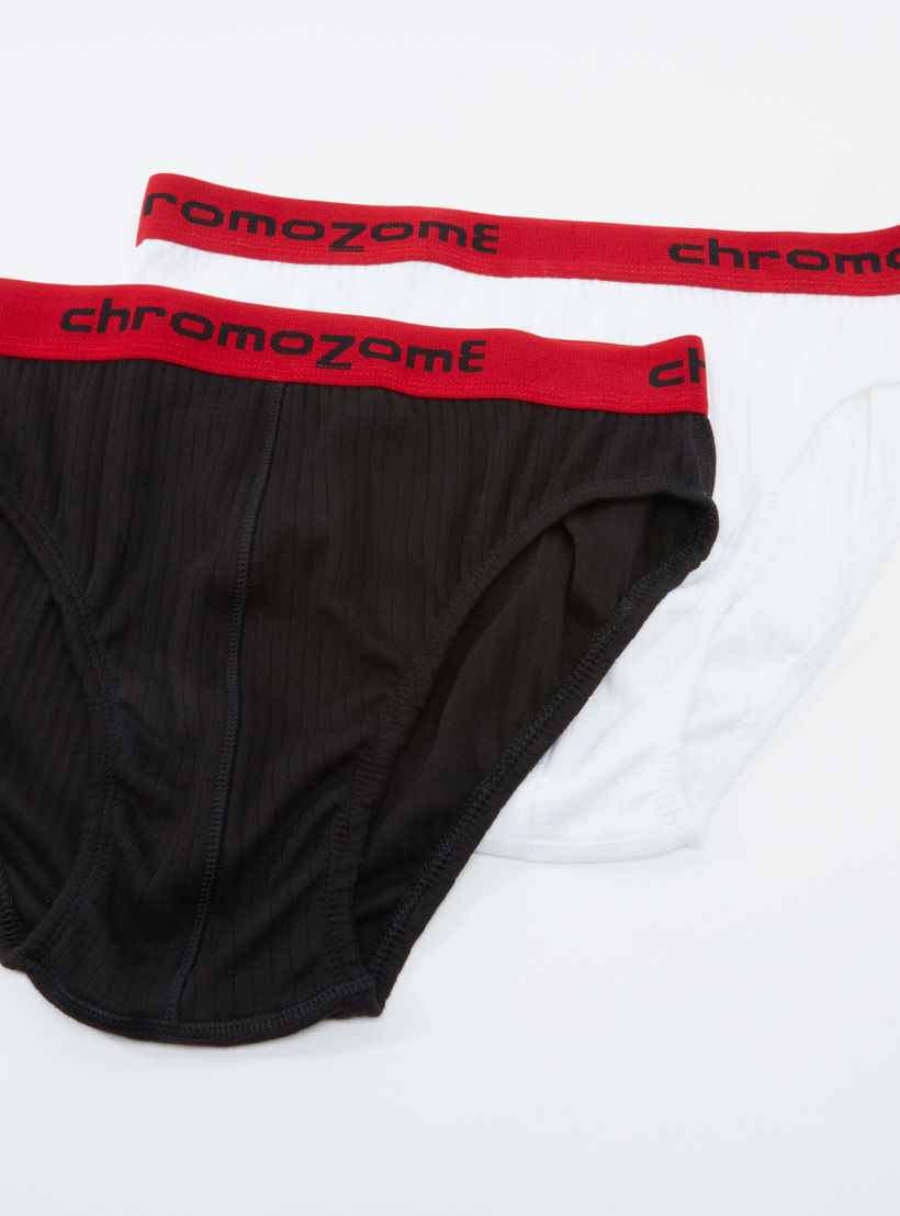 سراويل داخلية بخصر مطّاطي منقوش كروموزوم - طقم من قطعتين-men-clothing-innerwear-underwear-image-1