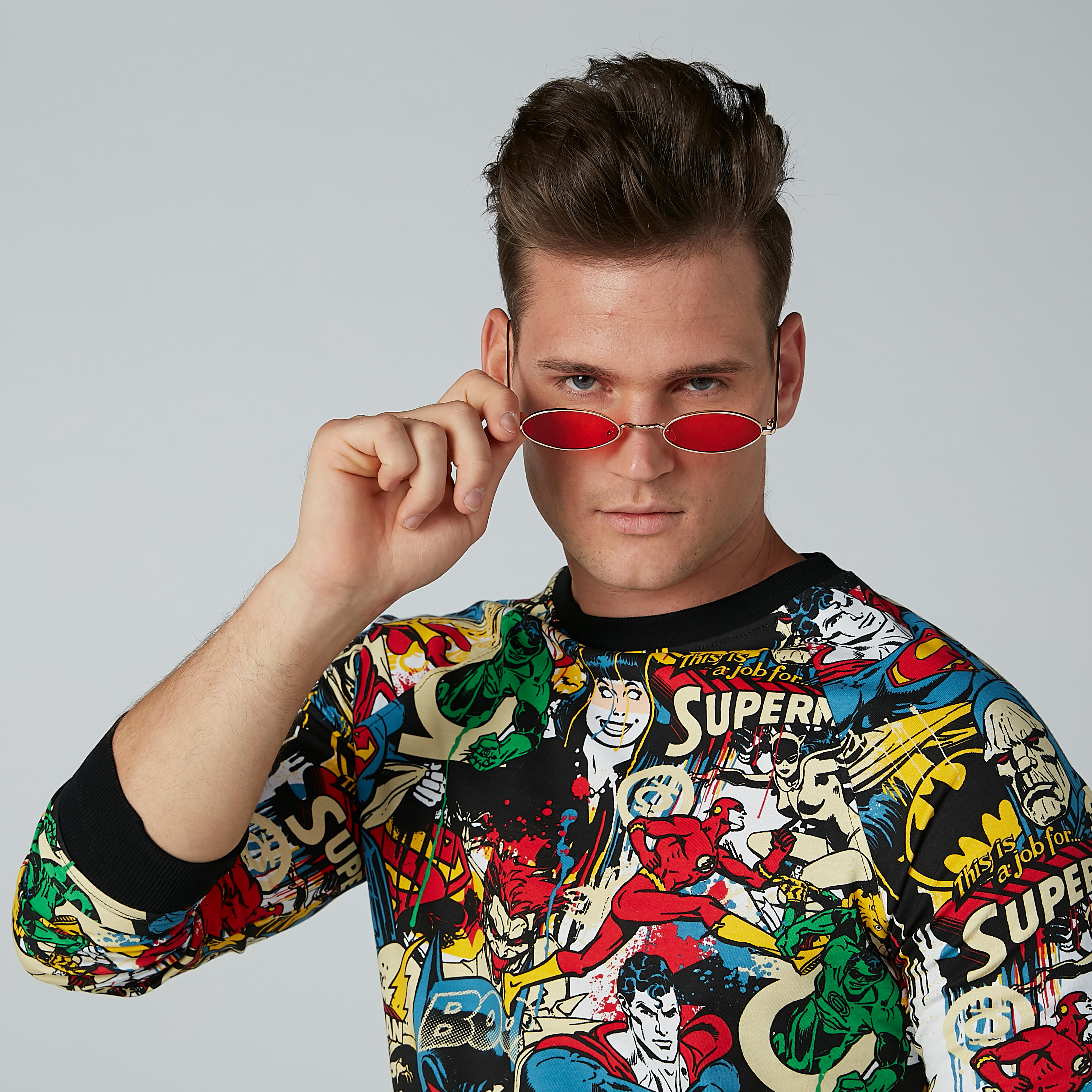 نظّارة شمسية بيضاوية بإطار كامل ووسادات للأنف-men-sunglasses-image-2