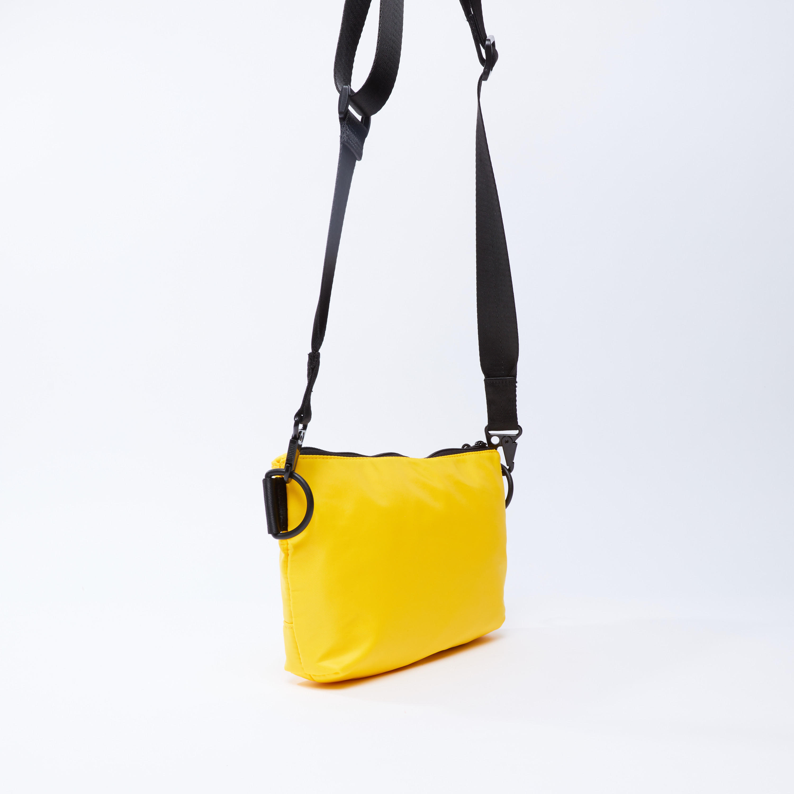 Plain Crossbody Bag with Adjustable Strap and Zip Closure-men-bags-image-3