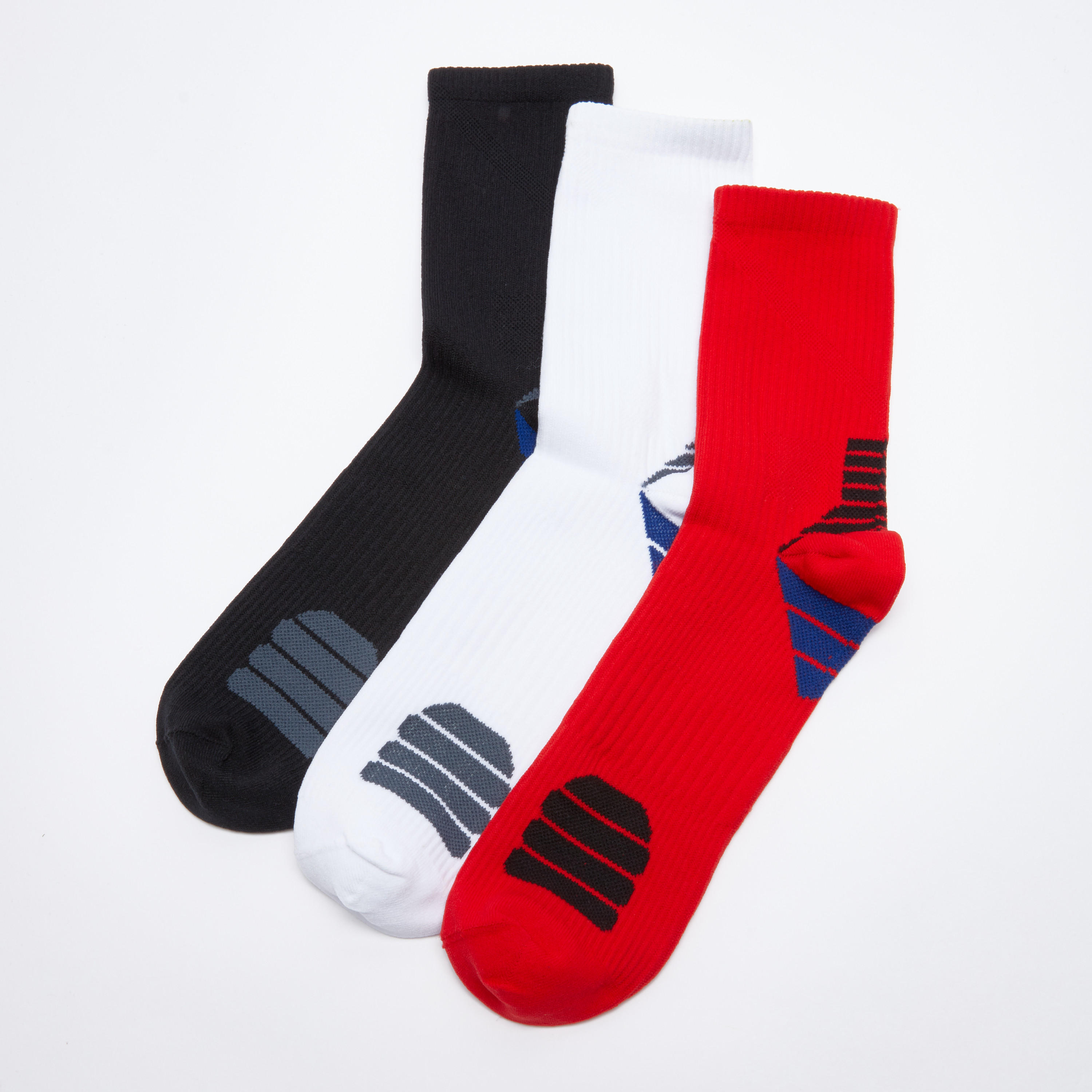 جوارب متوسطة الطول بطبعات - طقم من 3 أزواج-men-socks-image-2
