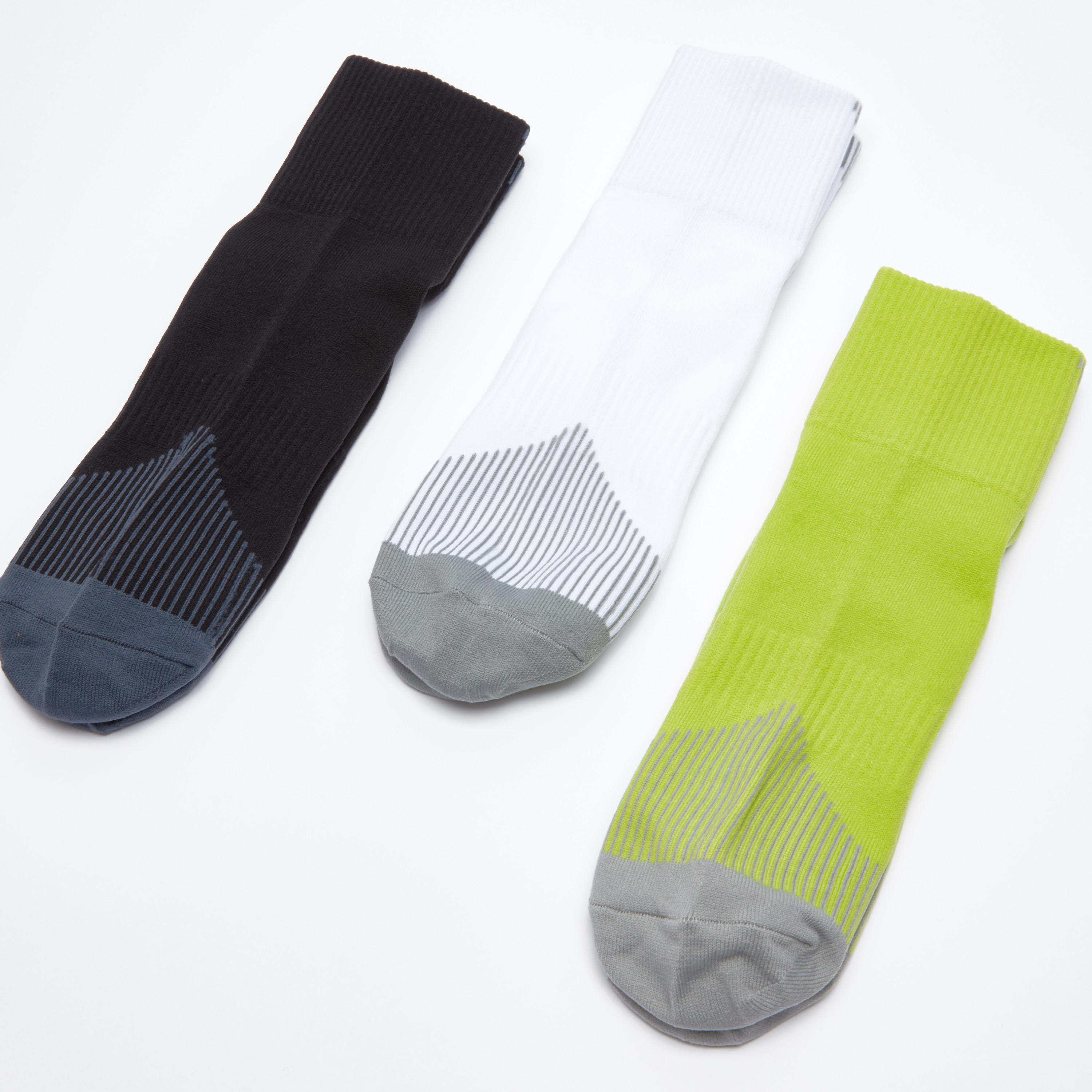 جوارب مقلّمة بطول الكاحل - طقم من 3 أزواج-men-socks-image-1