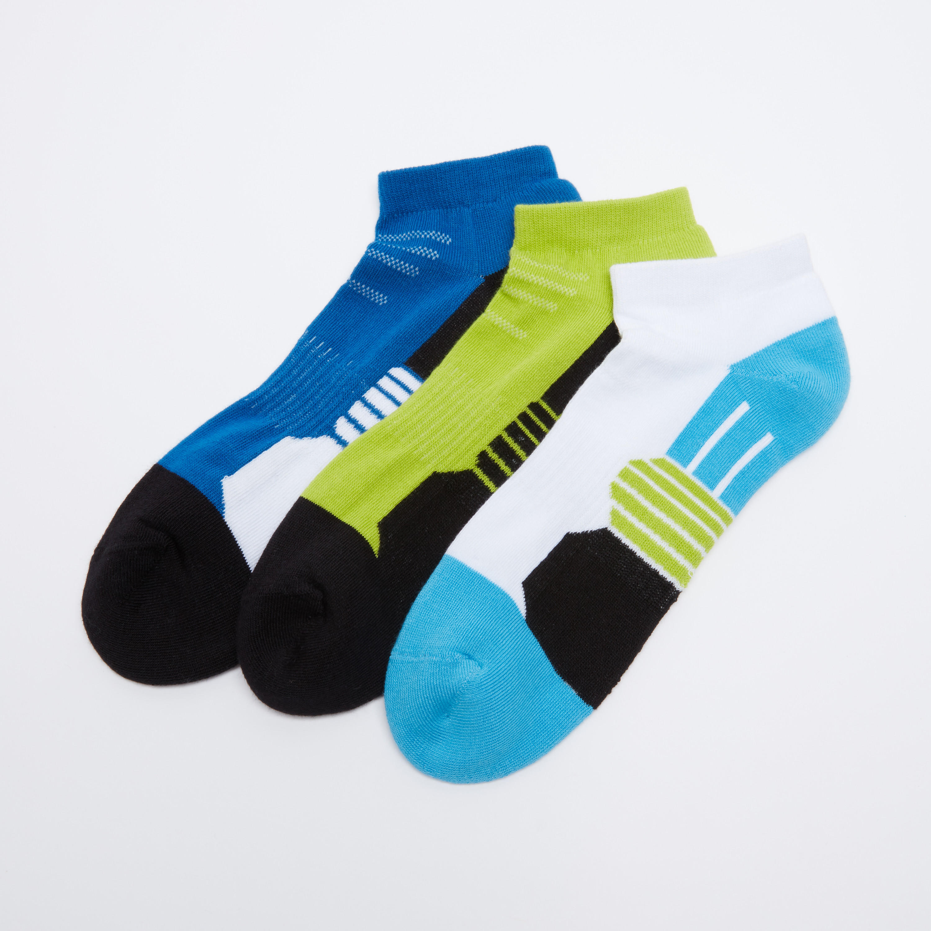 جوارب مضلّعة بطول الكاحل - طقم من 3 أزواج-men-socks-image-2