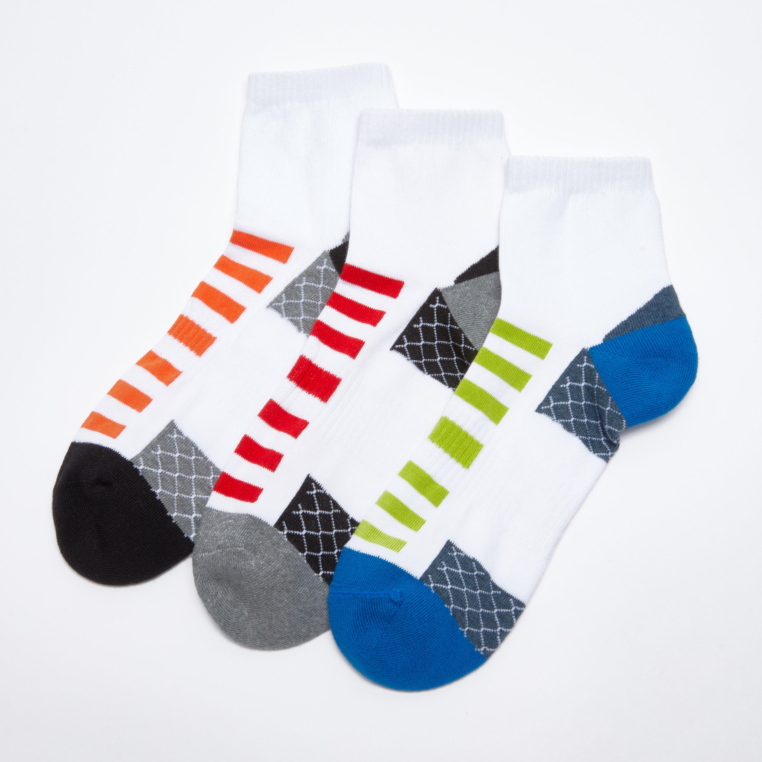 جوارب مقلّمة بطول الكاحل - طقم من 3 أزواج-men-socks-image-2