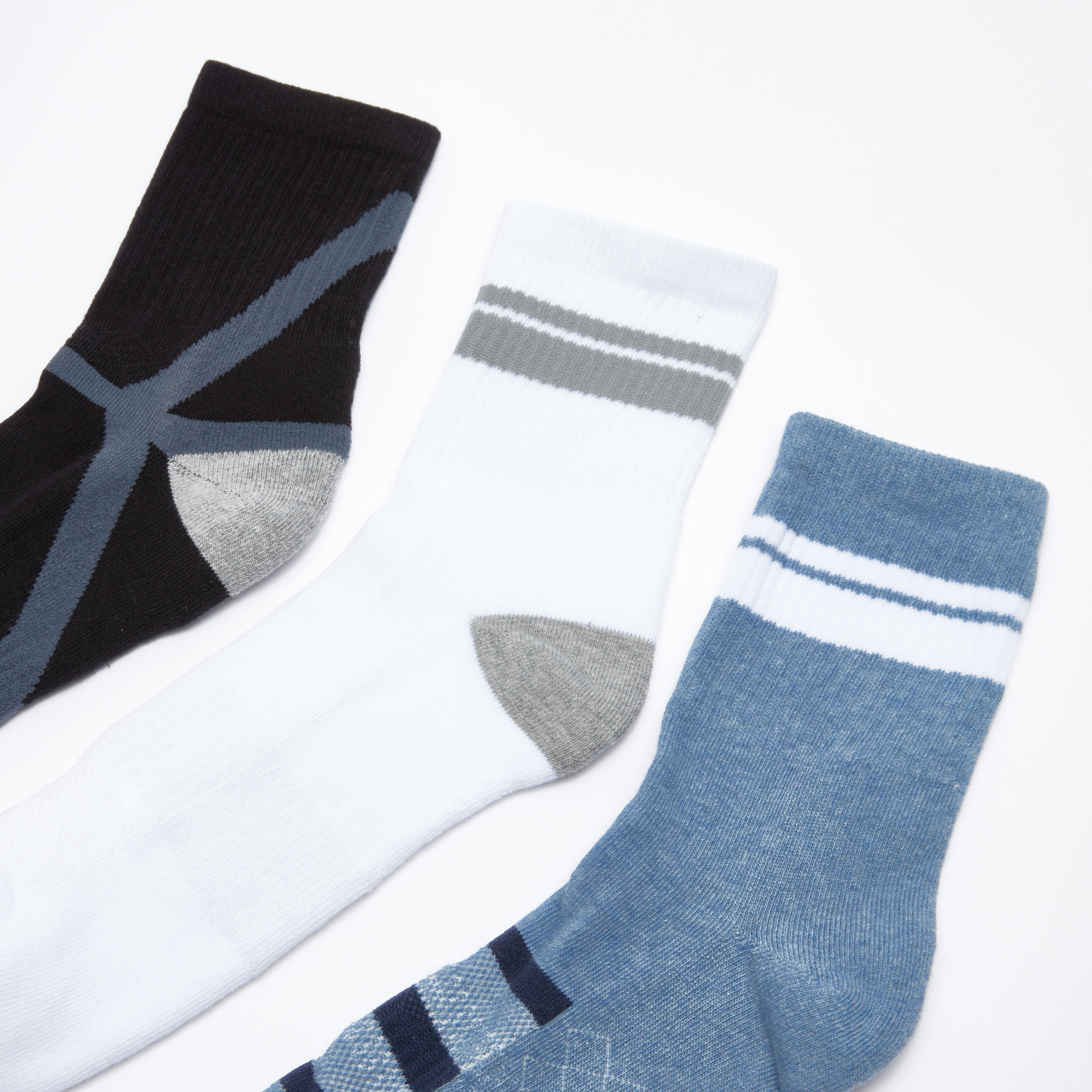 جوارب بطول متوسط - طقم من 3 أزواج-men-socks-image-3