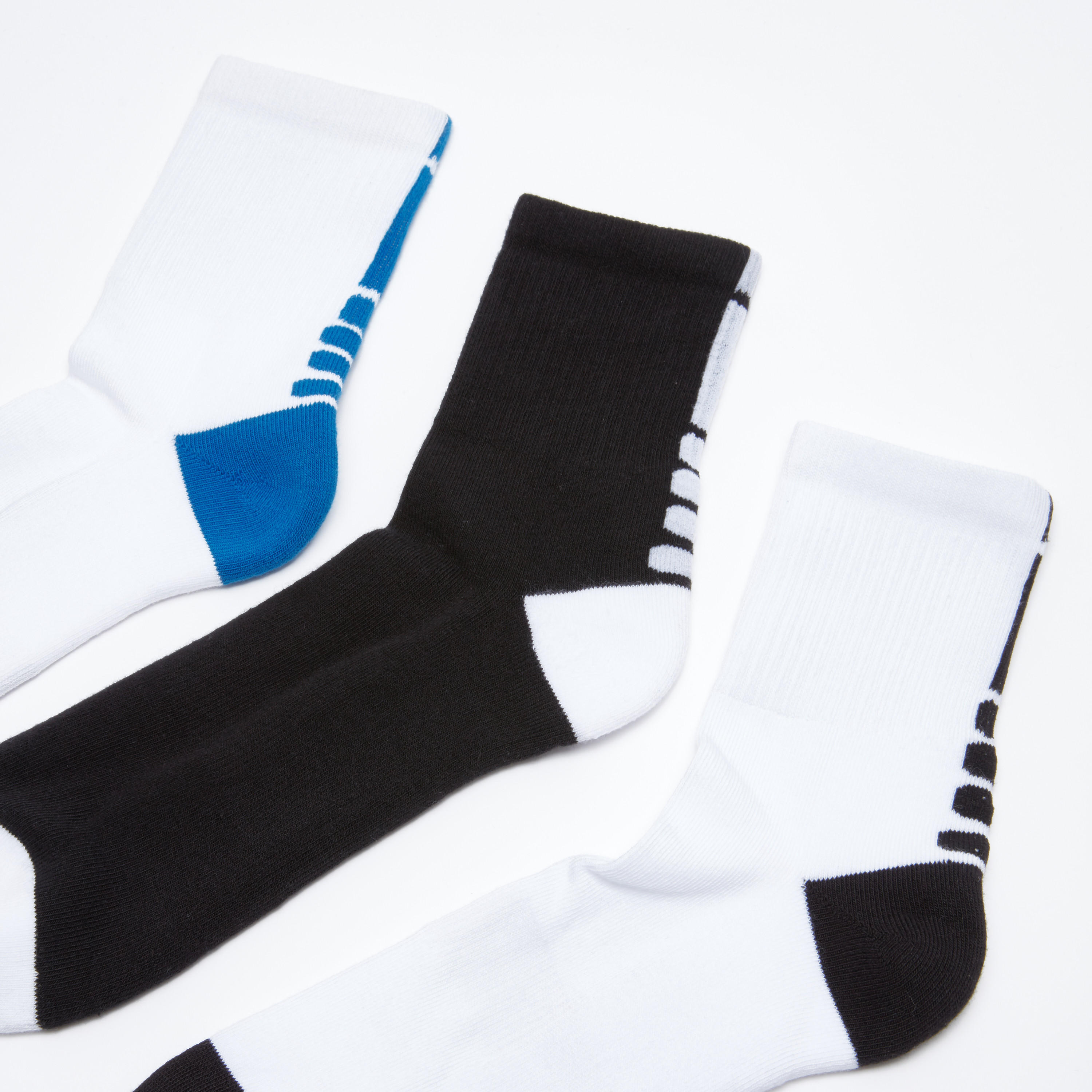 جوارب متوسطة الطول بطبعات - طقم من 3 أزواج-men-socks-image-1