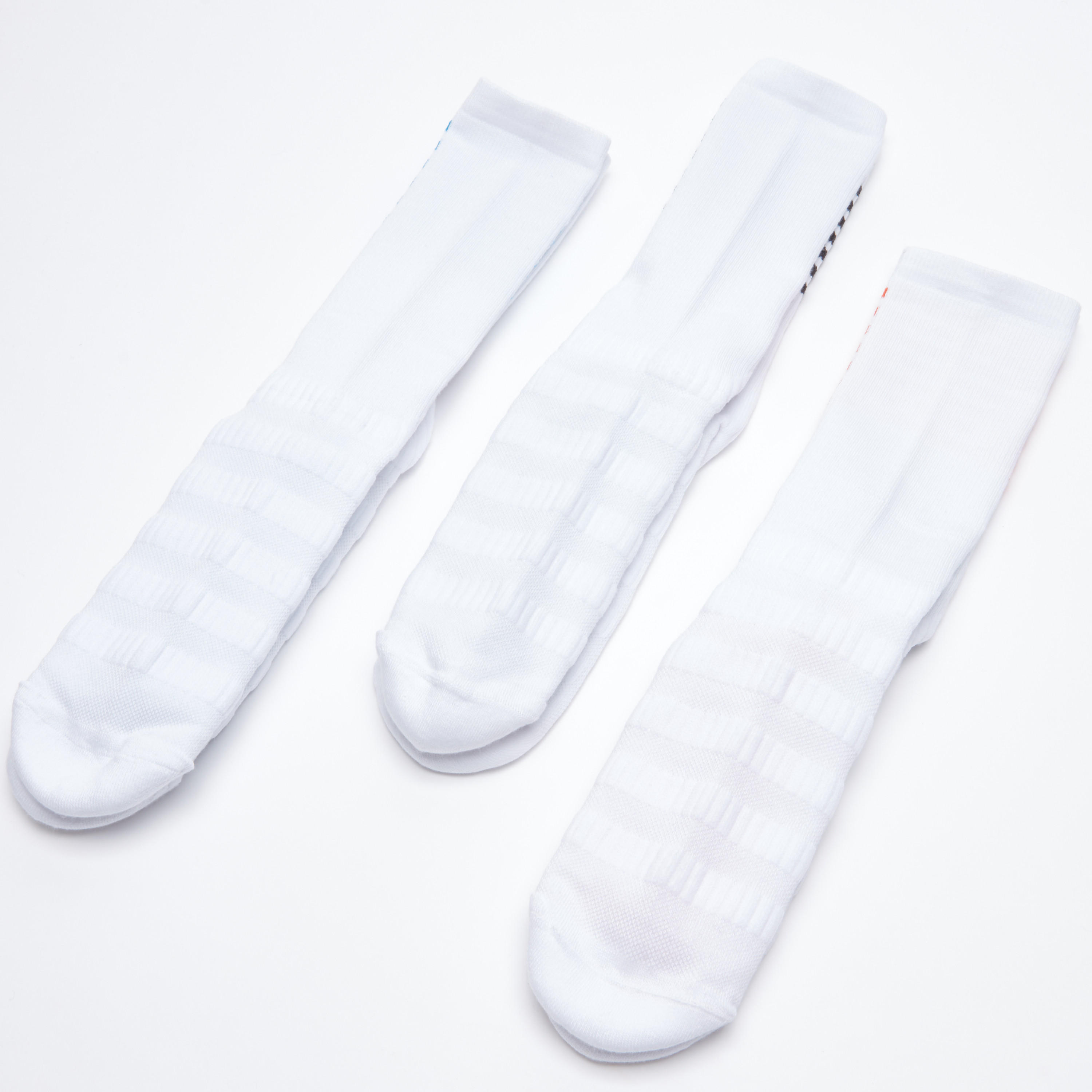 جوارب مقلّمة بطول متوسط - طقم من 3 أزواج-men-socks-image-1
