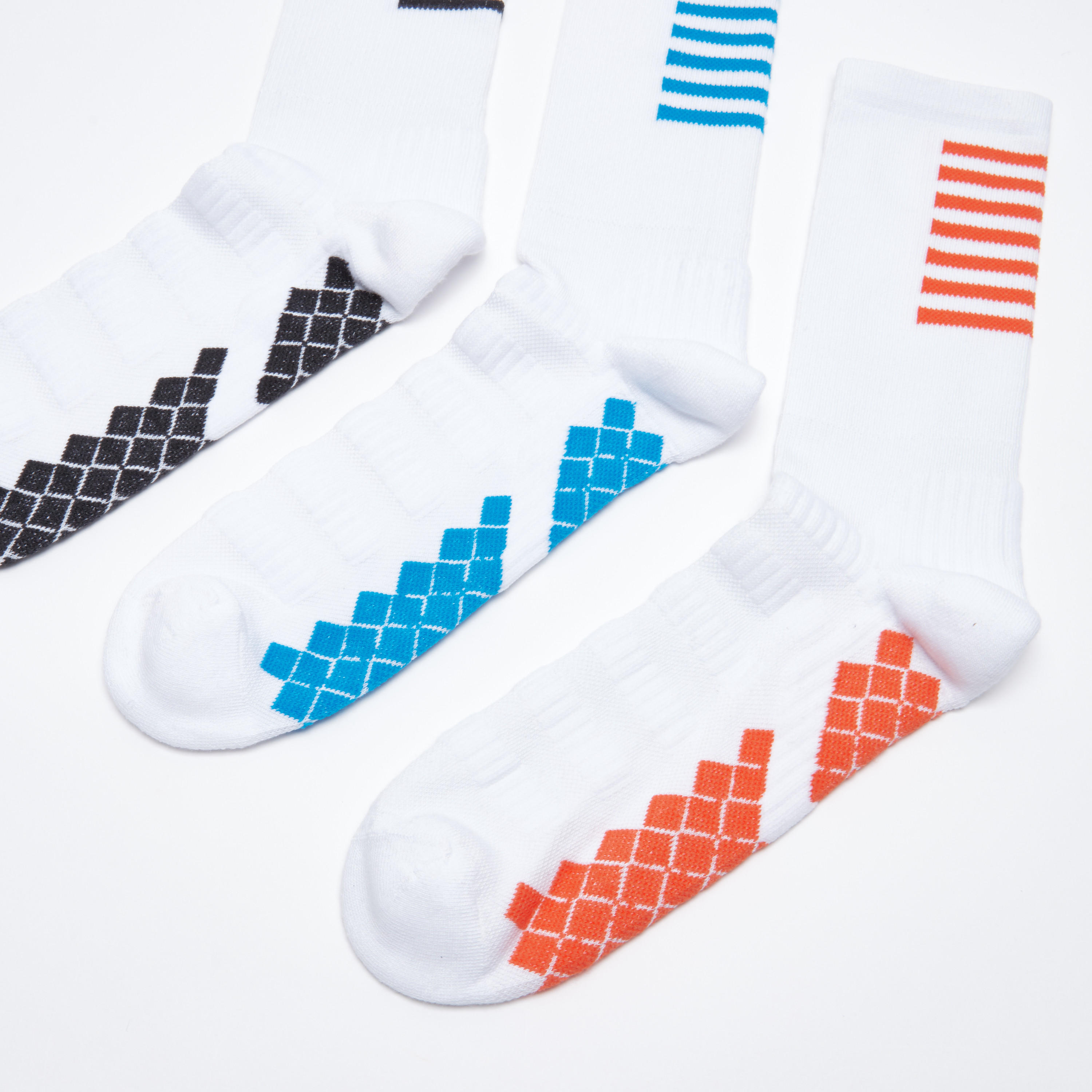 جوارب مقلّمة بطول متوسط - طقم من 3 أزواج-men-socks-image-3