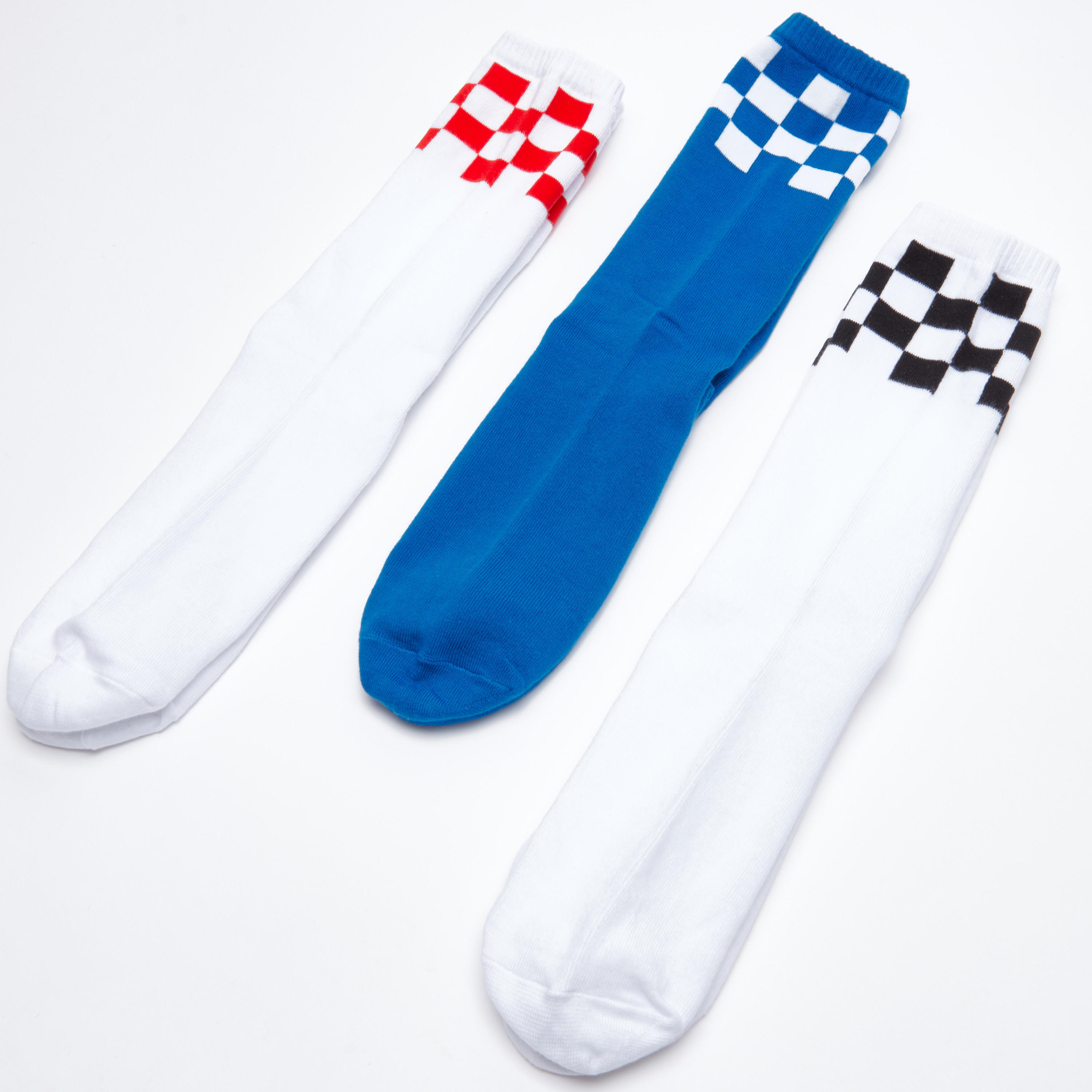 جوارب كاروهات متوسطة الطول - طقم من 3 أزواج-men-socks-image-1