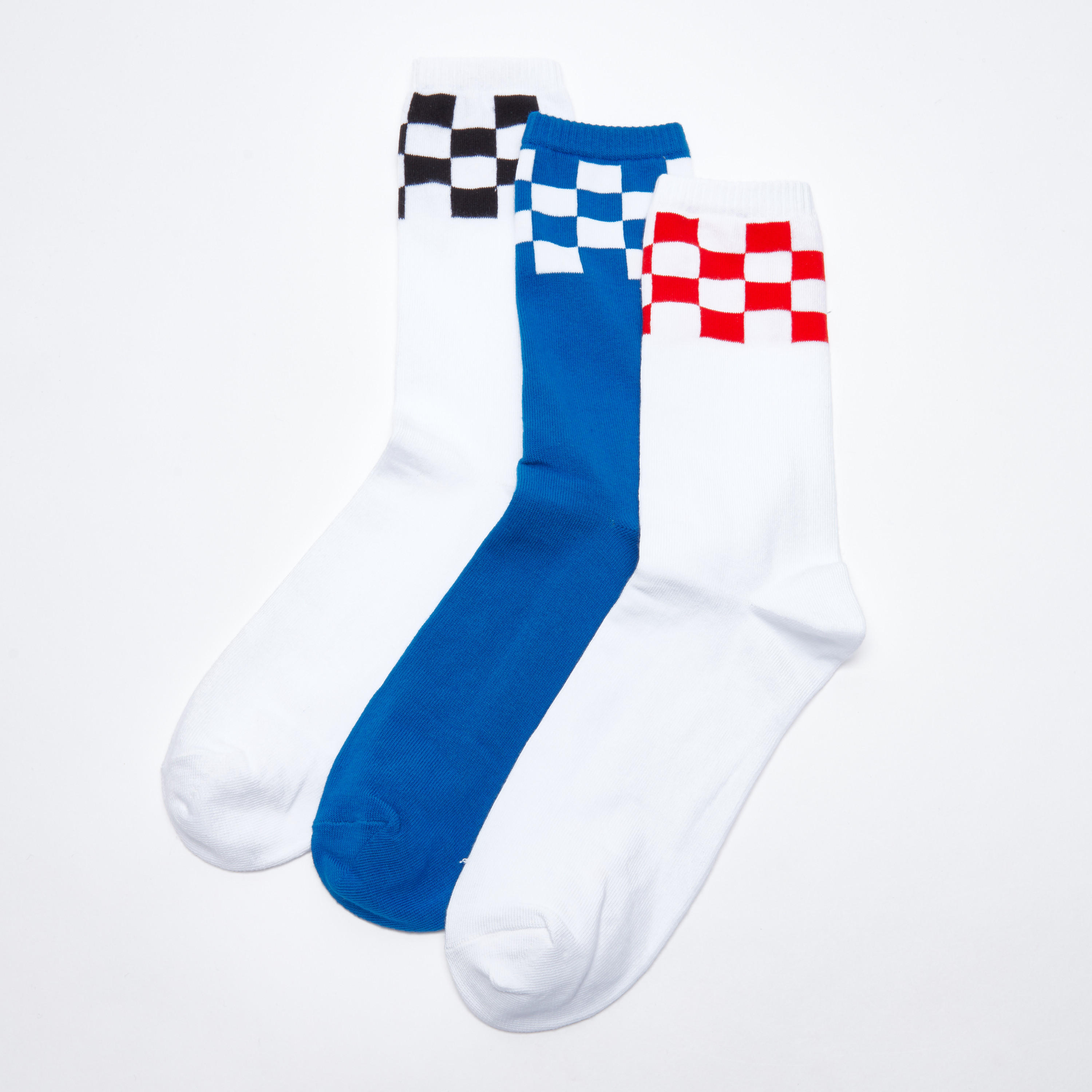 جوارب كاروهات متوسطة الطول - طقم من 3 أزواج-men-socks-image-2