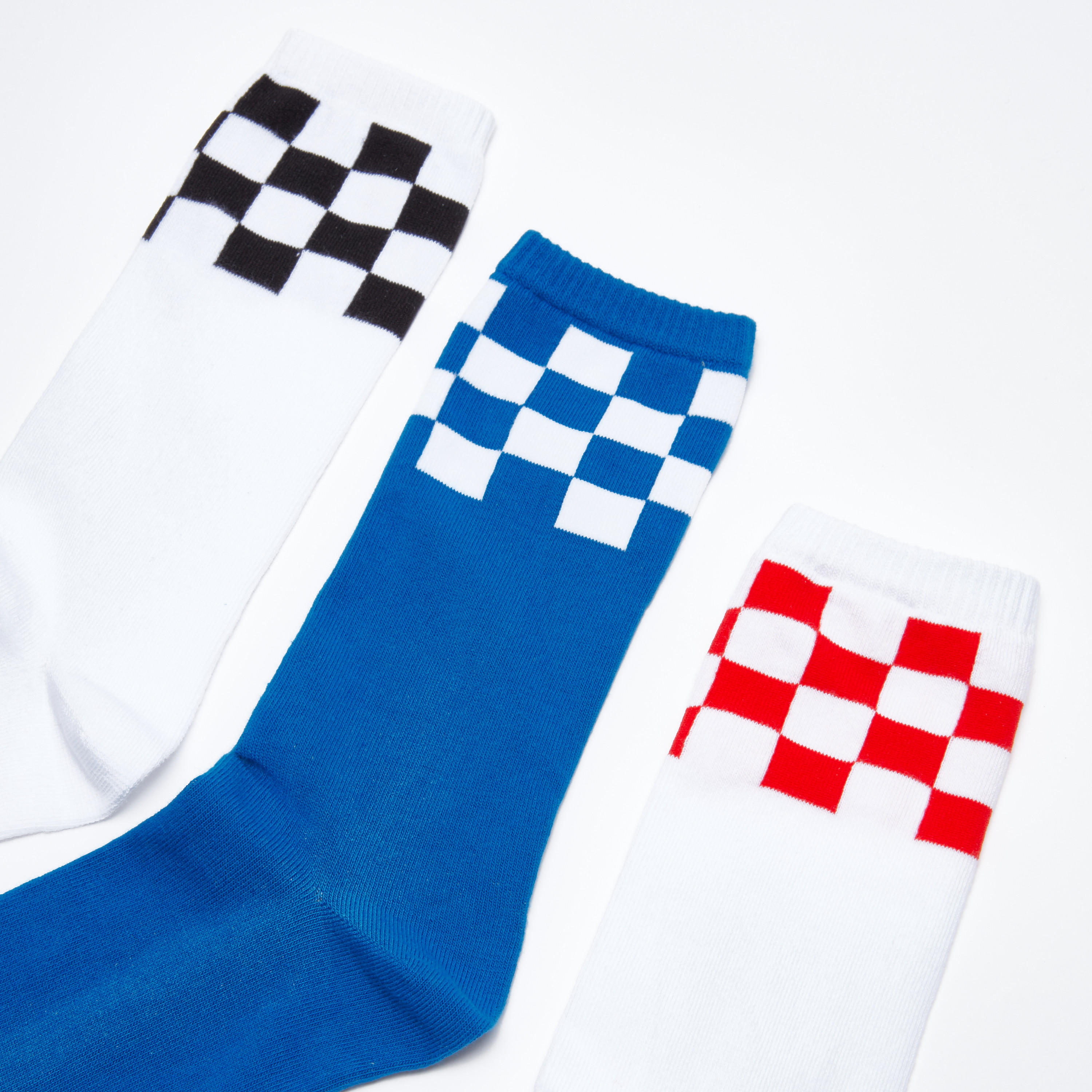 جوارب كاروهات متوسطة الطول - طقم من 3 أزواج-men-socks-image-3